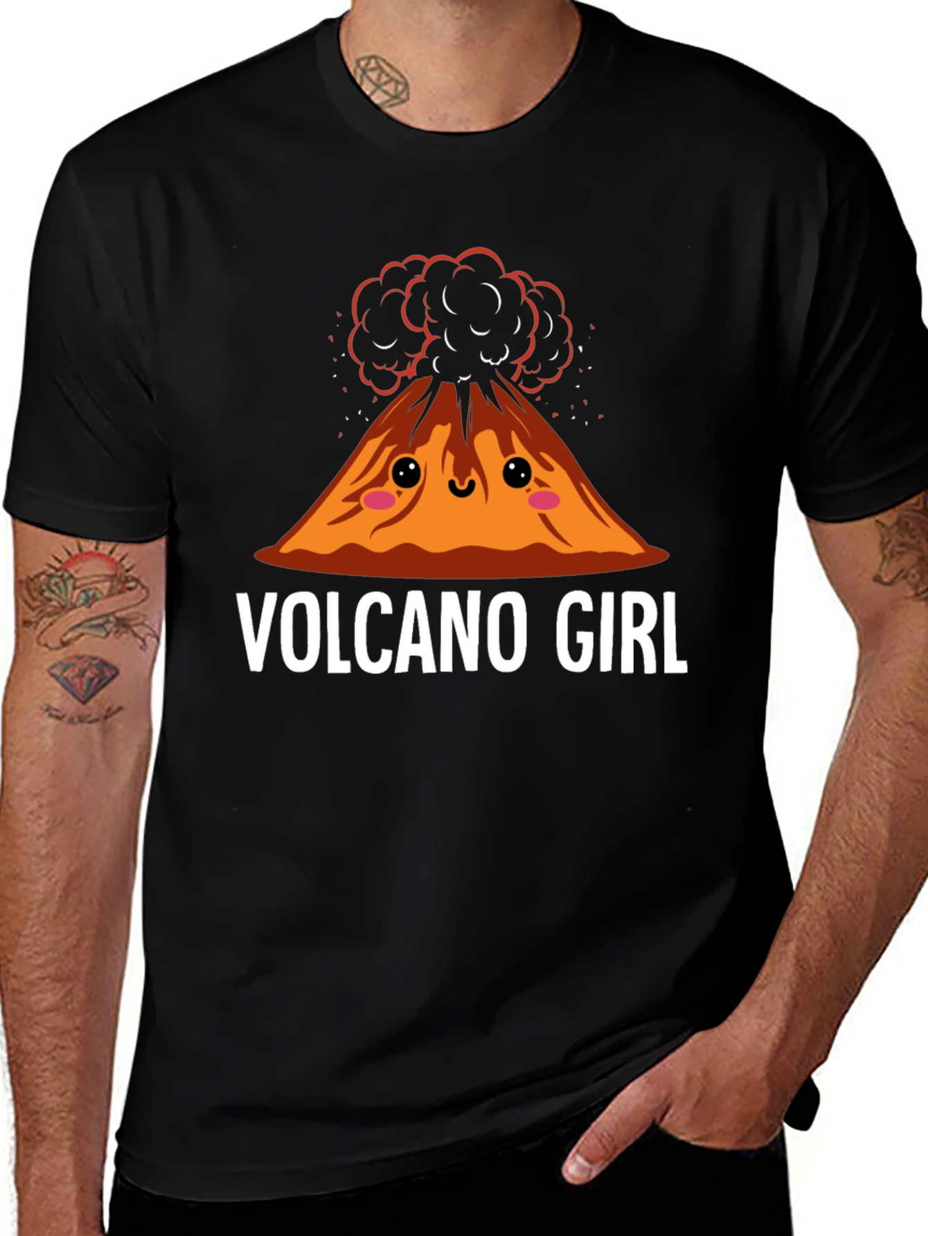 Volcano Girl Graphic Tee - Fun & Unique Design