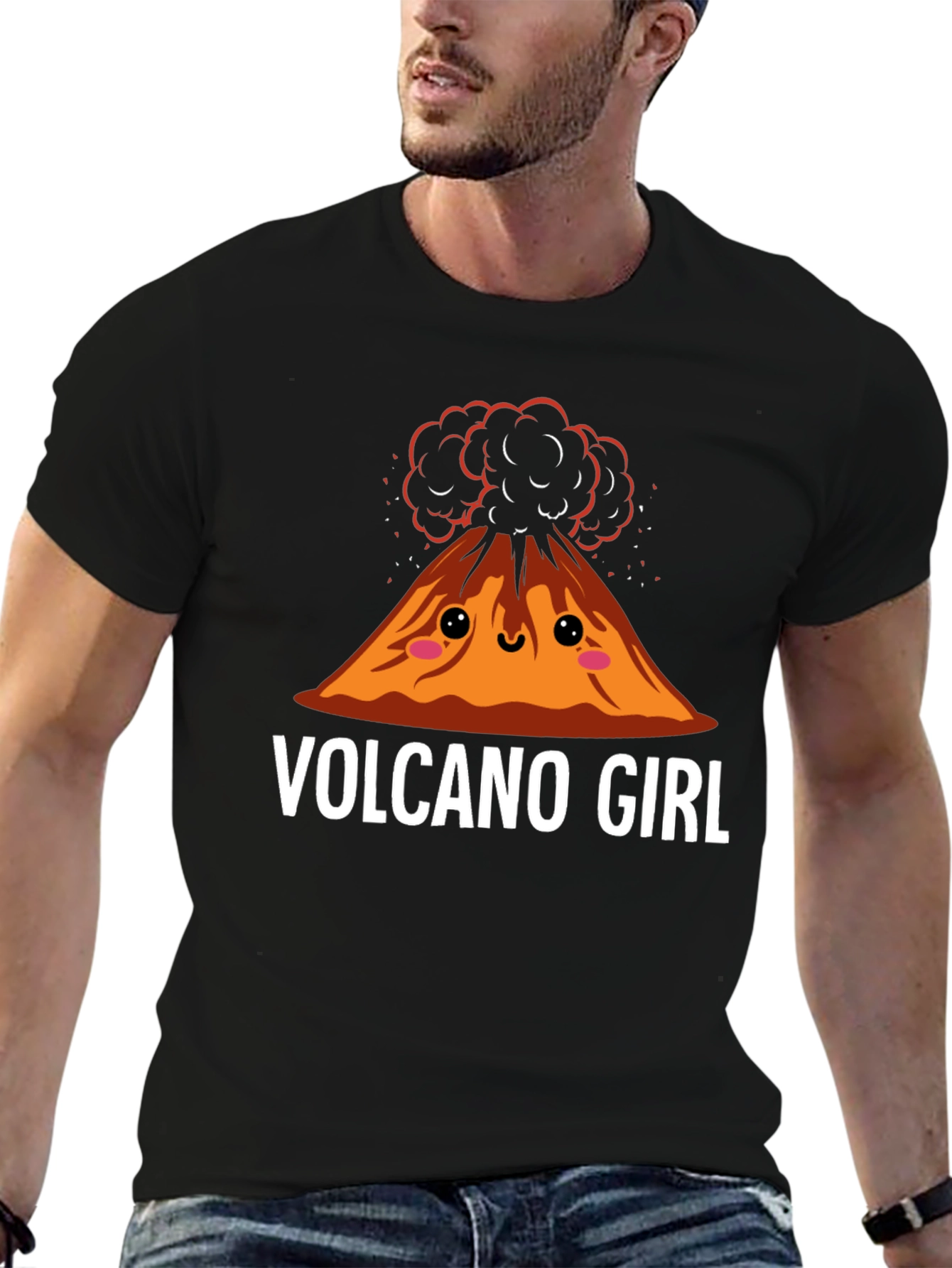 Volcano Girl Graphic Tee - Fun & Unique Design