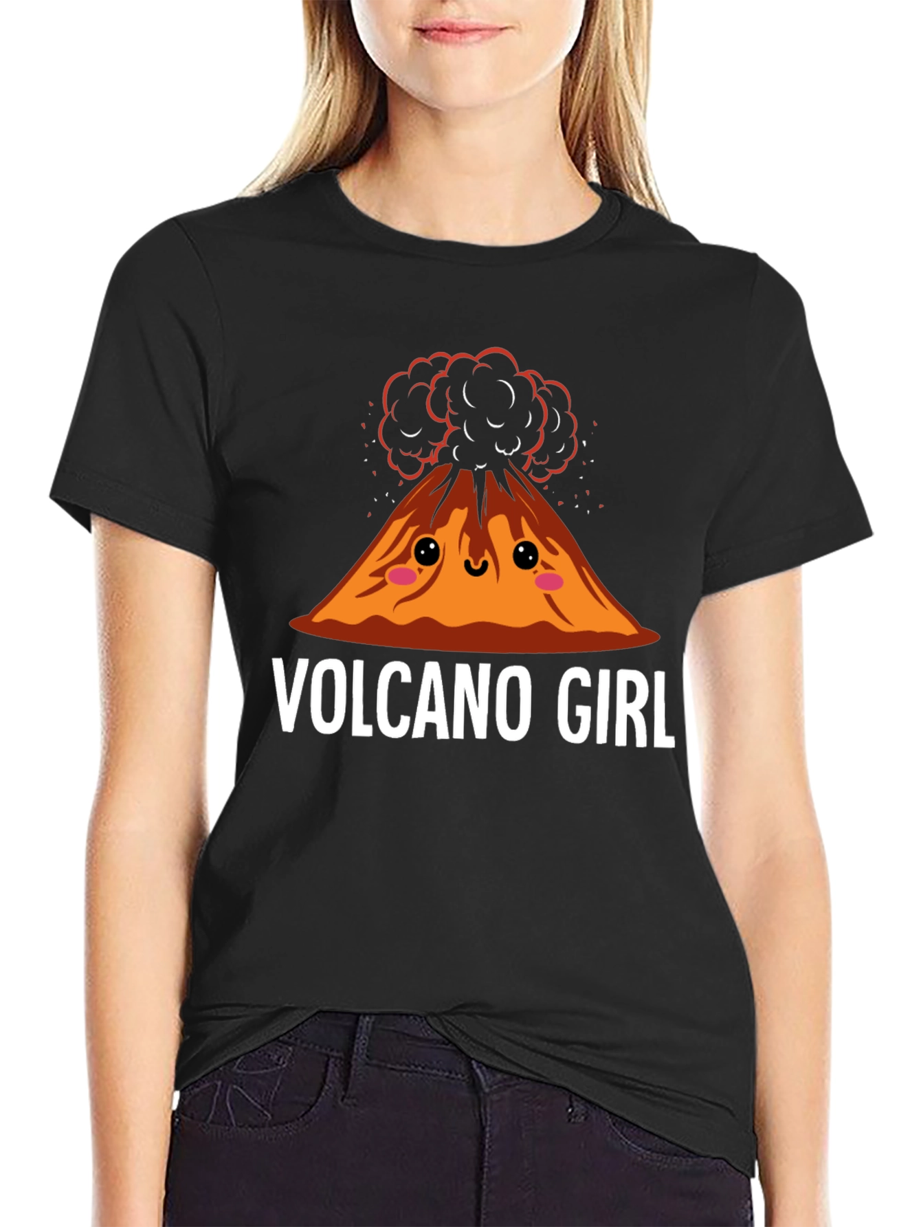 Volcano Girl Graphic Tee - Fun & Unique Design