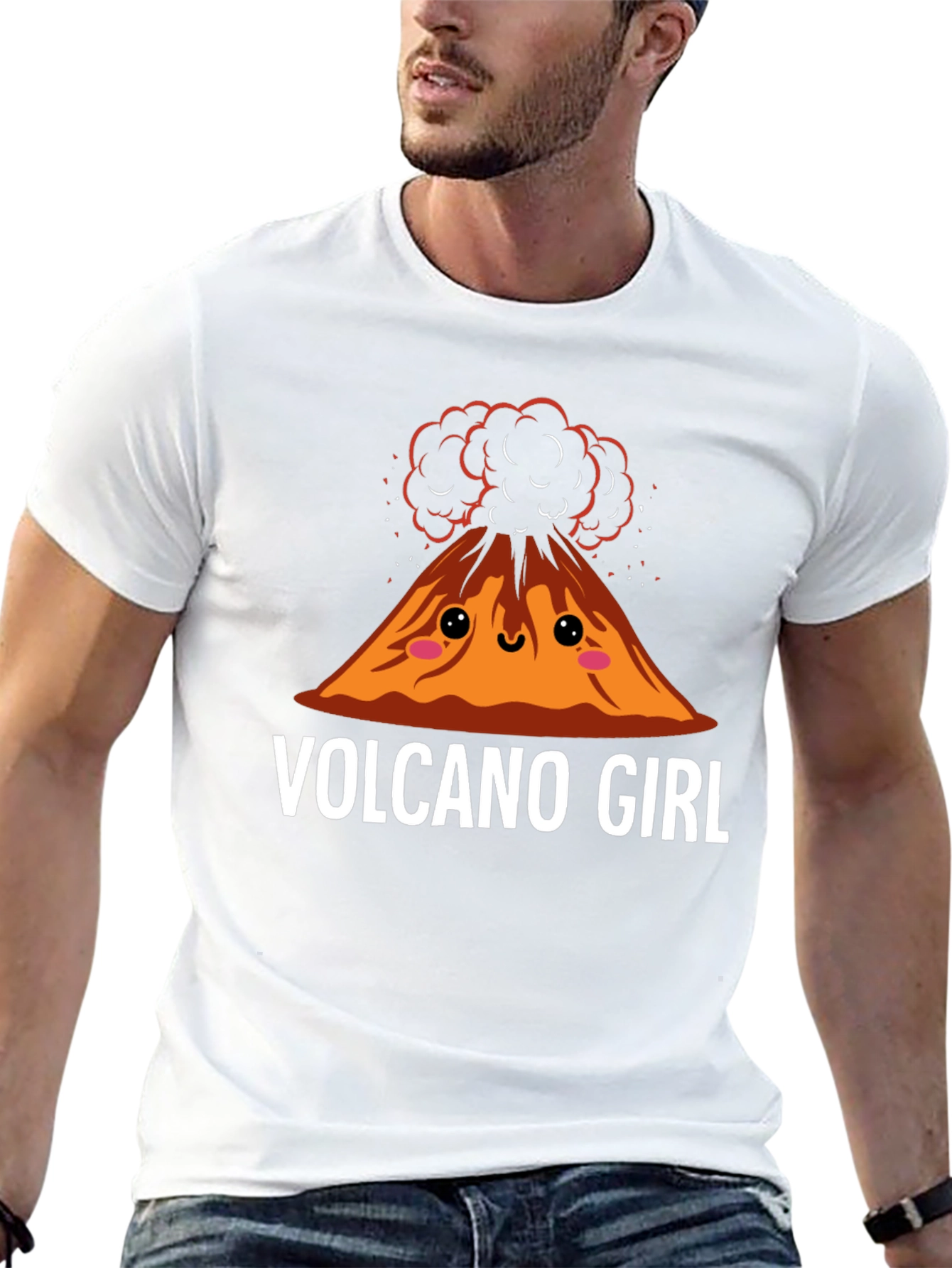Volcano Girl Graphic Tee - Fun & Unique Design