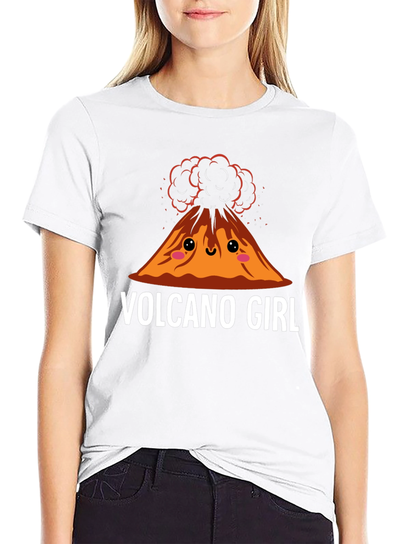 Volcano Girl Graphic Tee - Fun & Unique Design