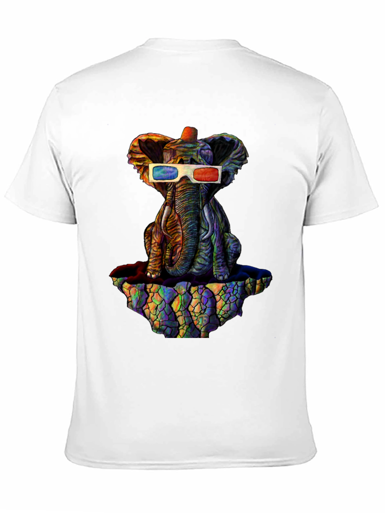 Cool 3D Elephant Graphic Tee