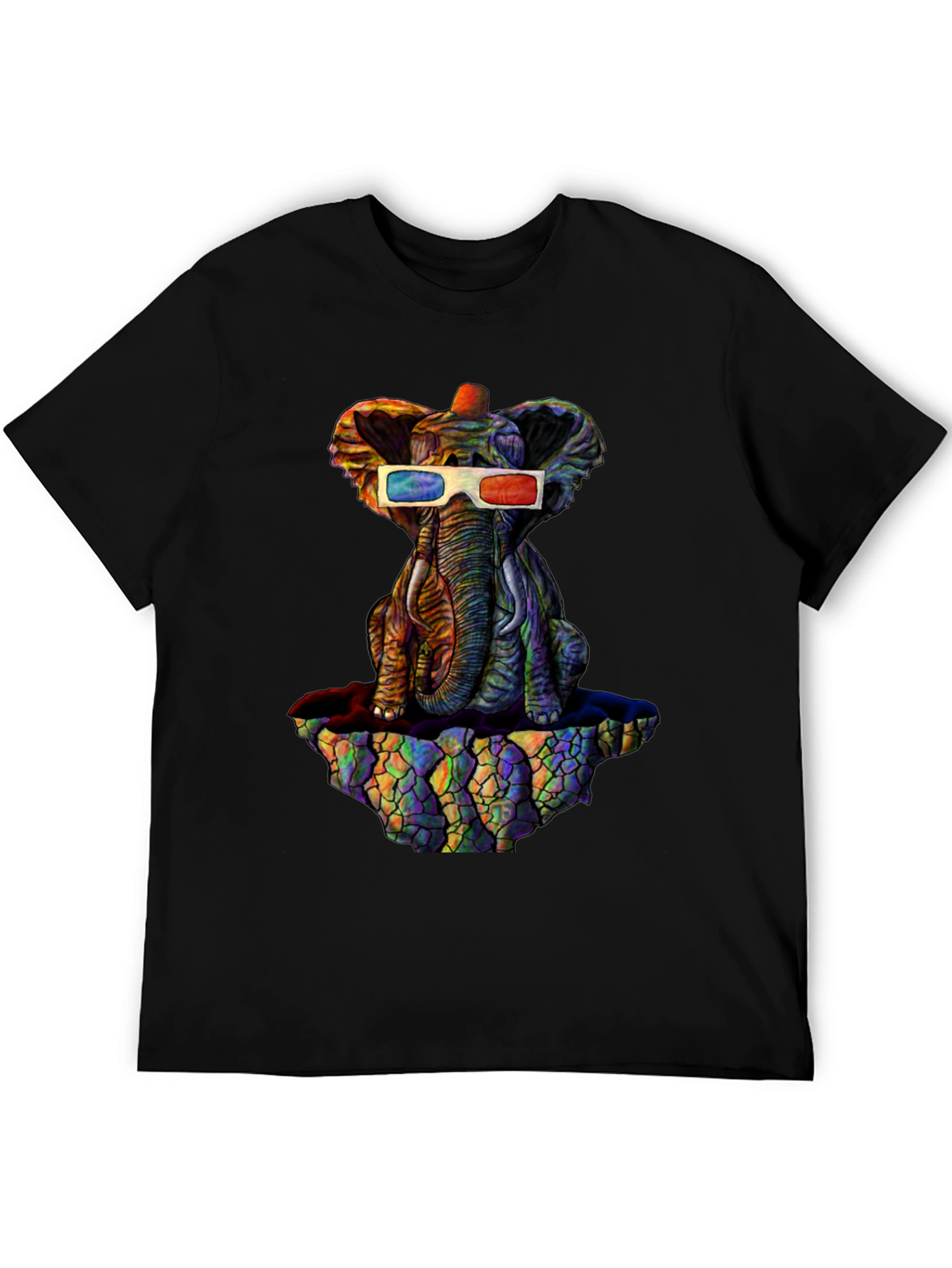 Cool 3D Elephant Graphic Tee