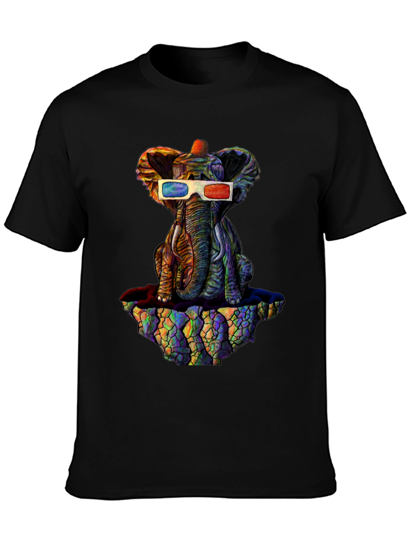 Cool 3D Elephant Graphic Tee