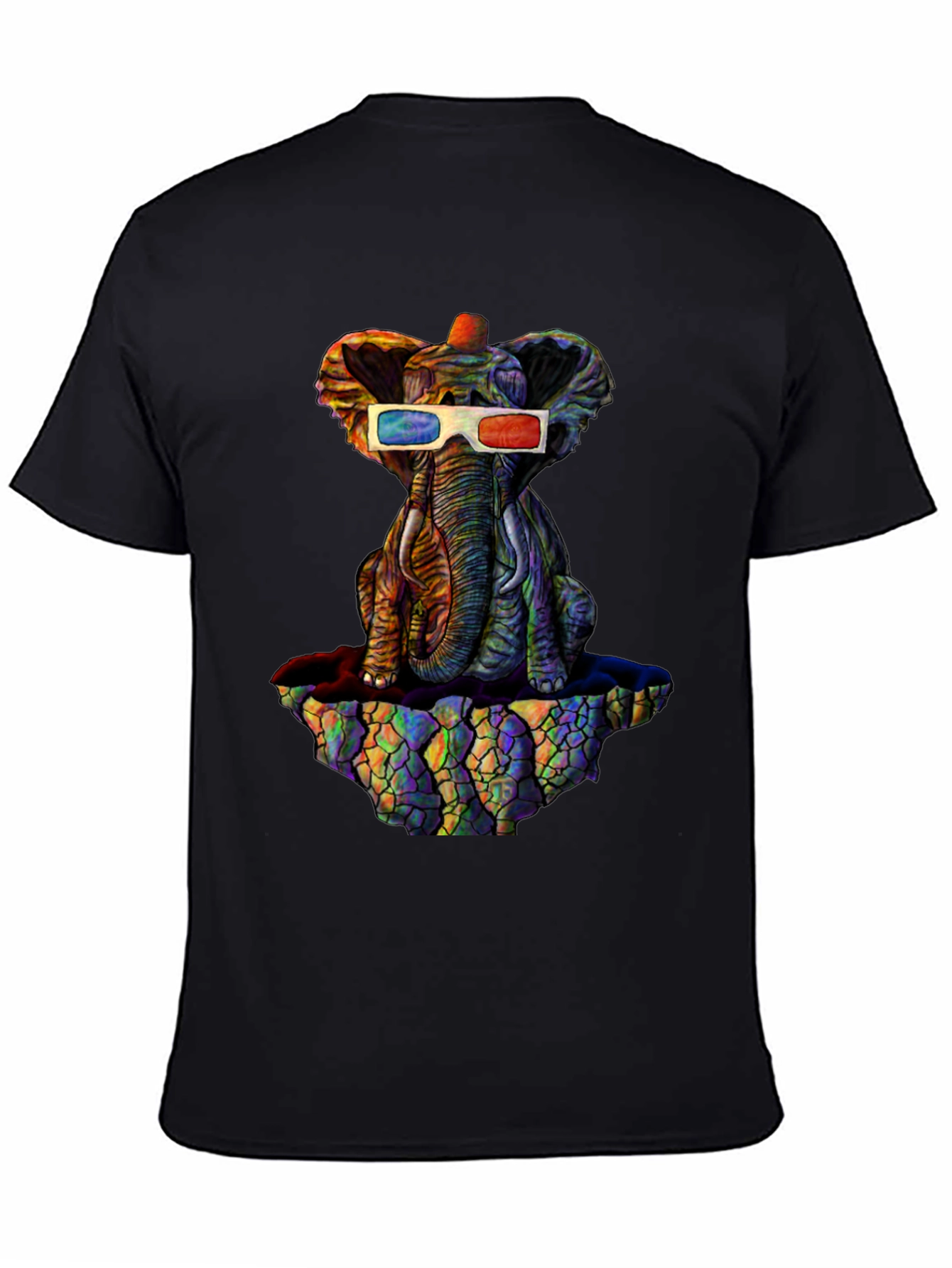 Cool 3D Elephant Graphic Tee