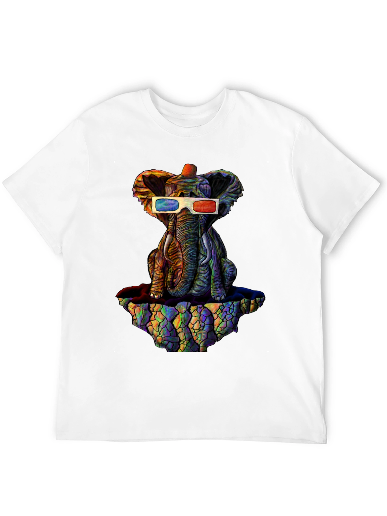Cool 3D Elephant Graphic Tee