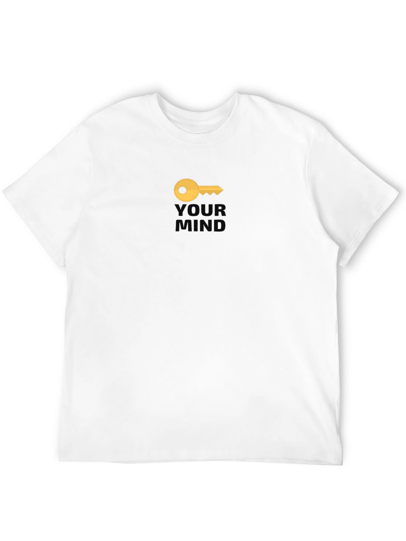 Unlock Your Mind T-Shirt - Black Cotton Blend Tee