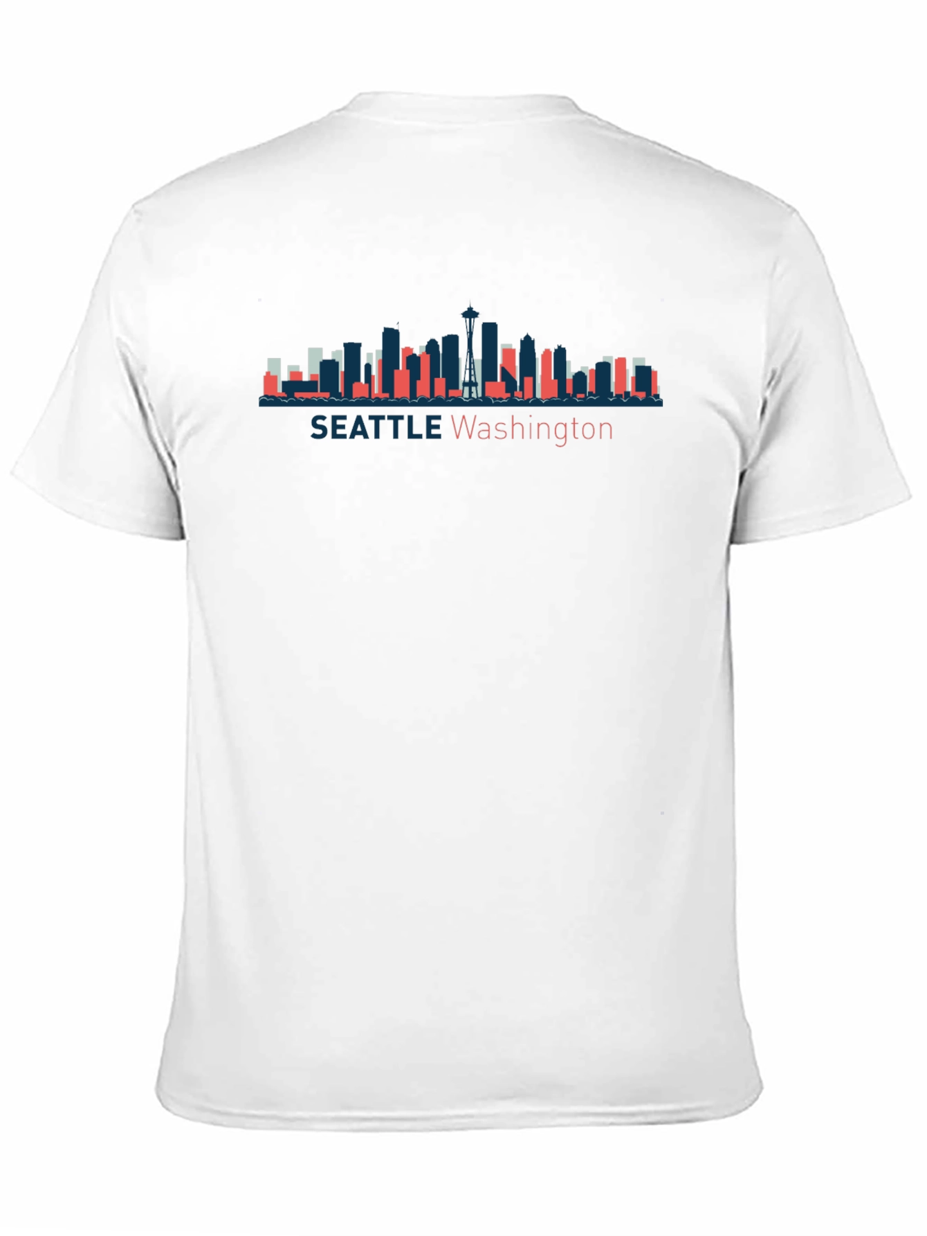 Seattle Washington Skyline Graphic T-Shirt