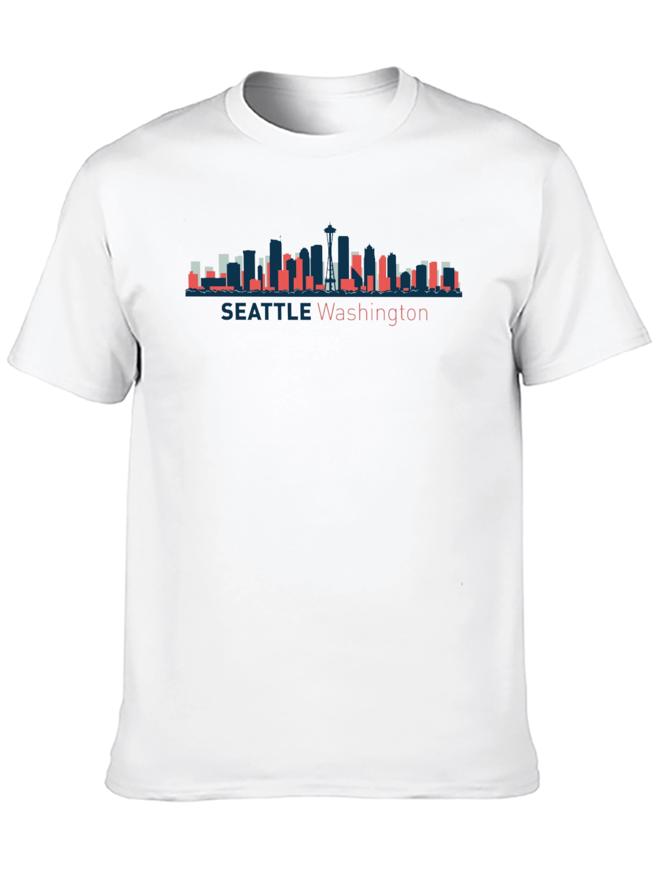 Seattle Washington Skyline Graphic T-Shirt