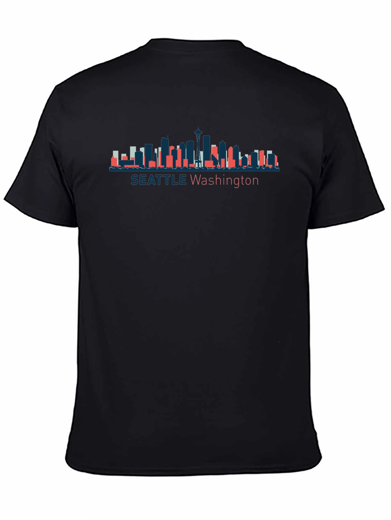 Seattle Washington Skyline Graphic T-Shirt