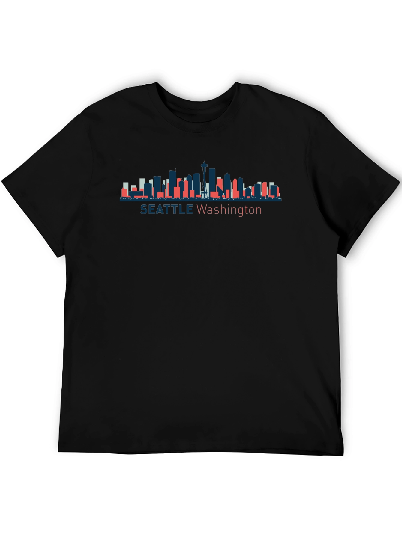Seattle Washington Skyline Graphic T-Shirt