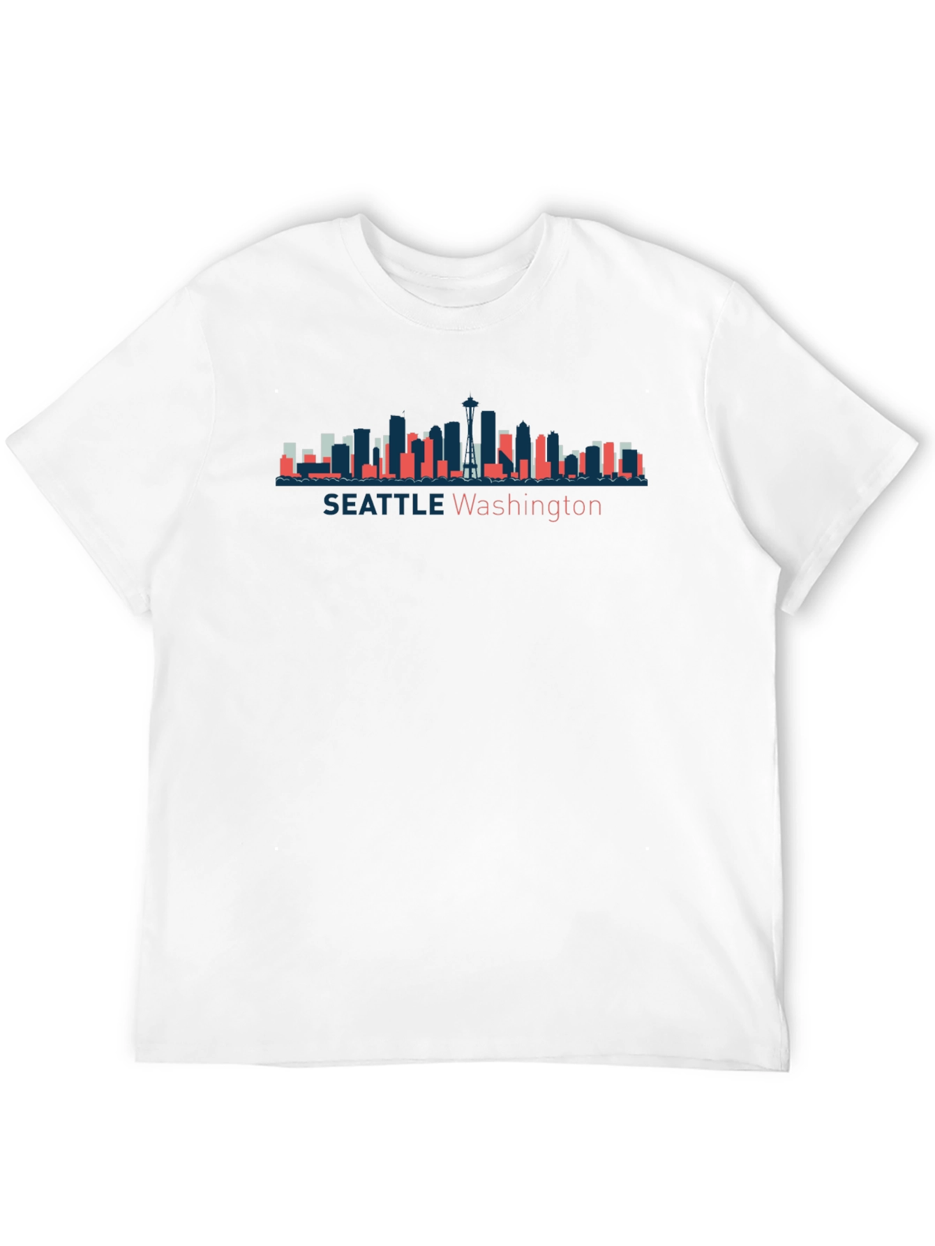 Seattle Washington Skyline Graphic T-Shirt