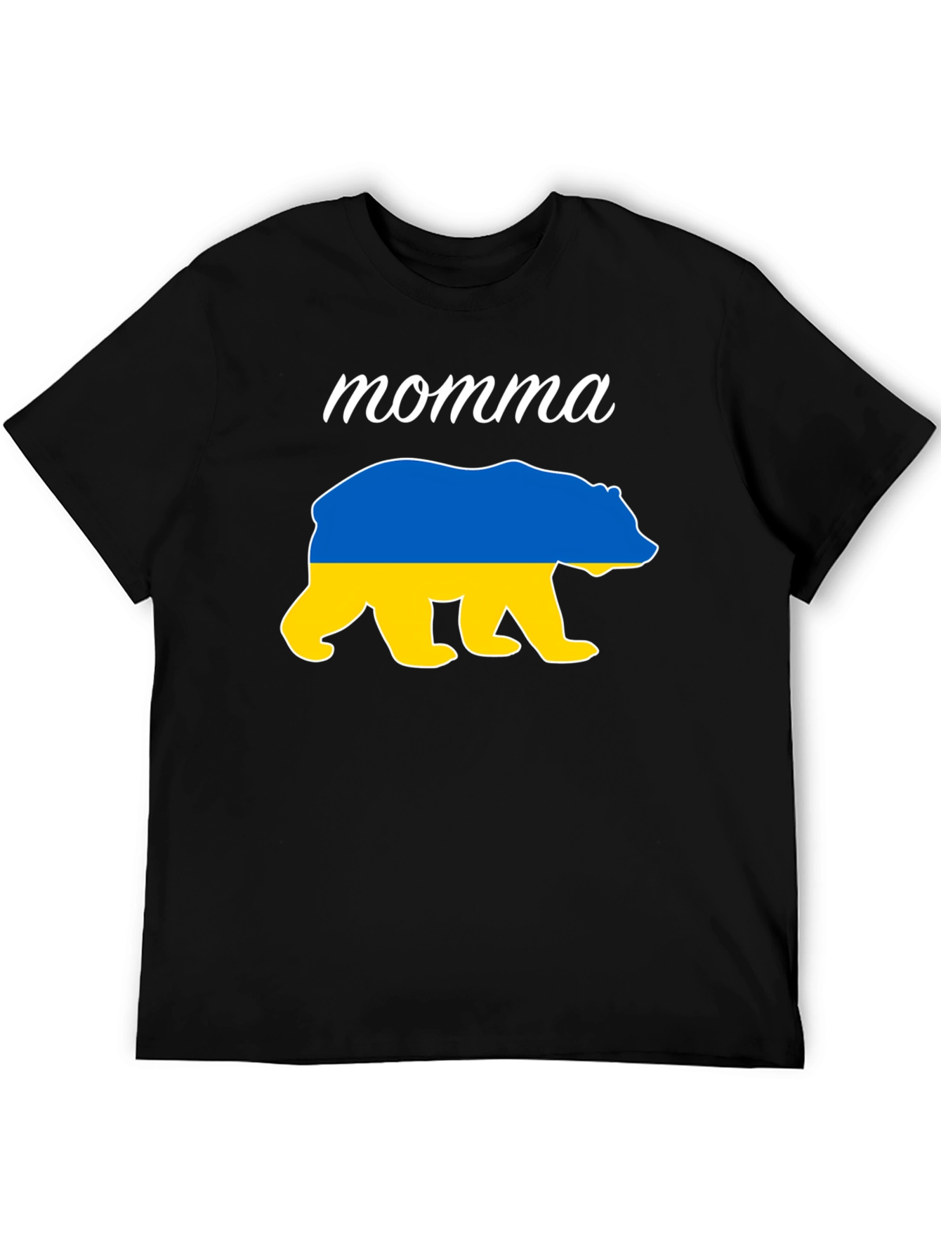 Momma Bear Ukraine Flag T-Shirt