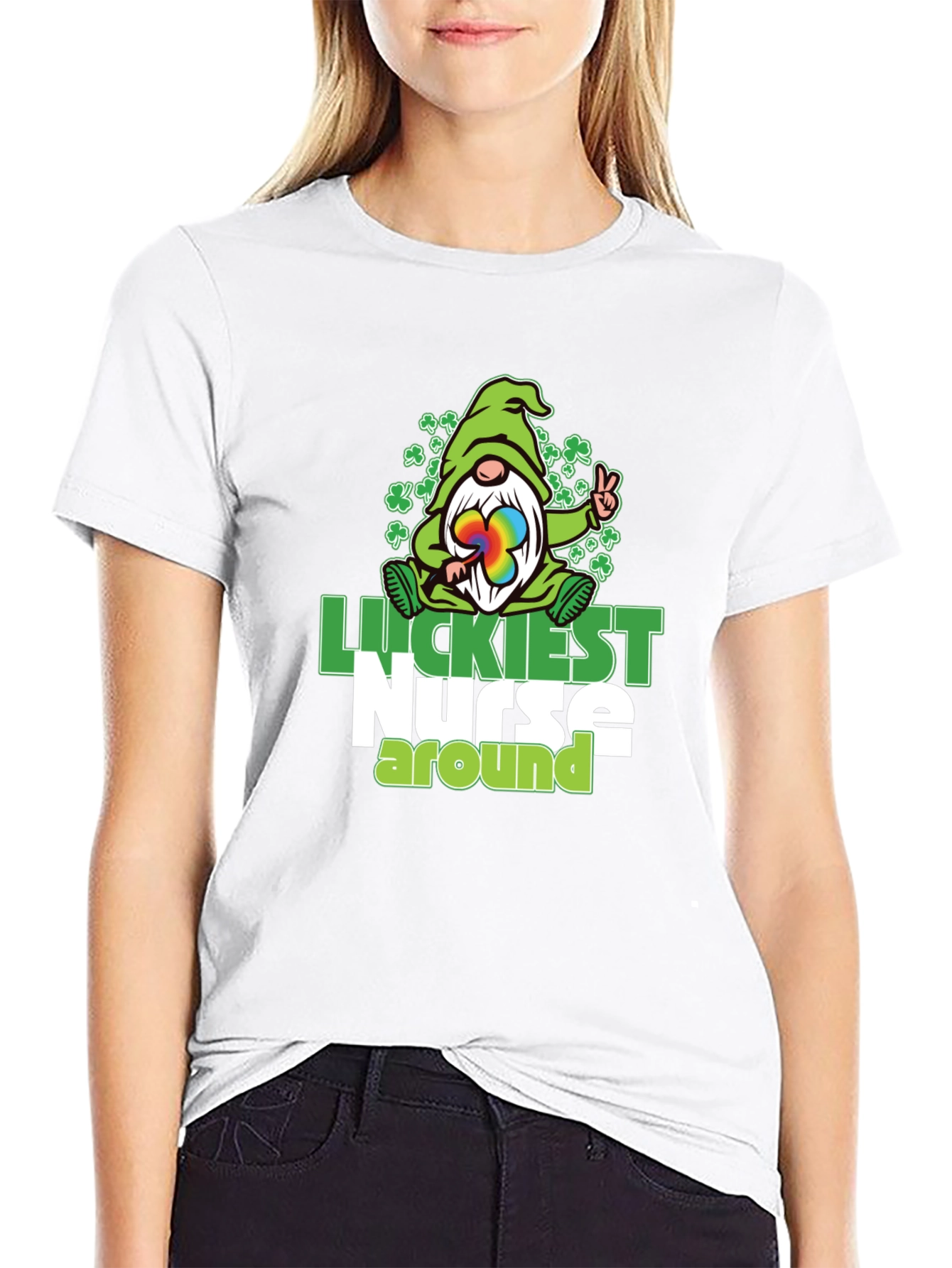 Luckiest Nurse Around T-Shirt St. Patricks Day