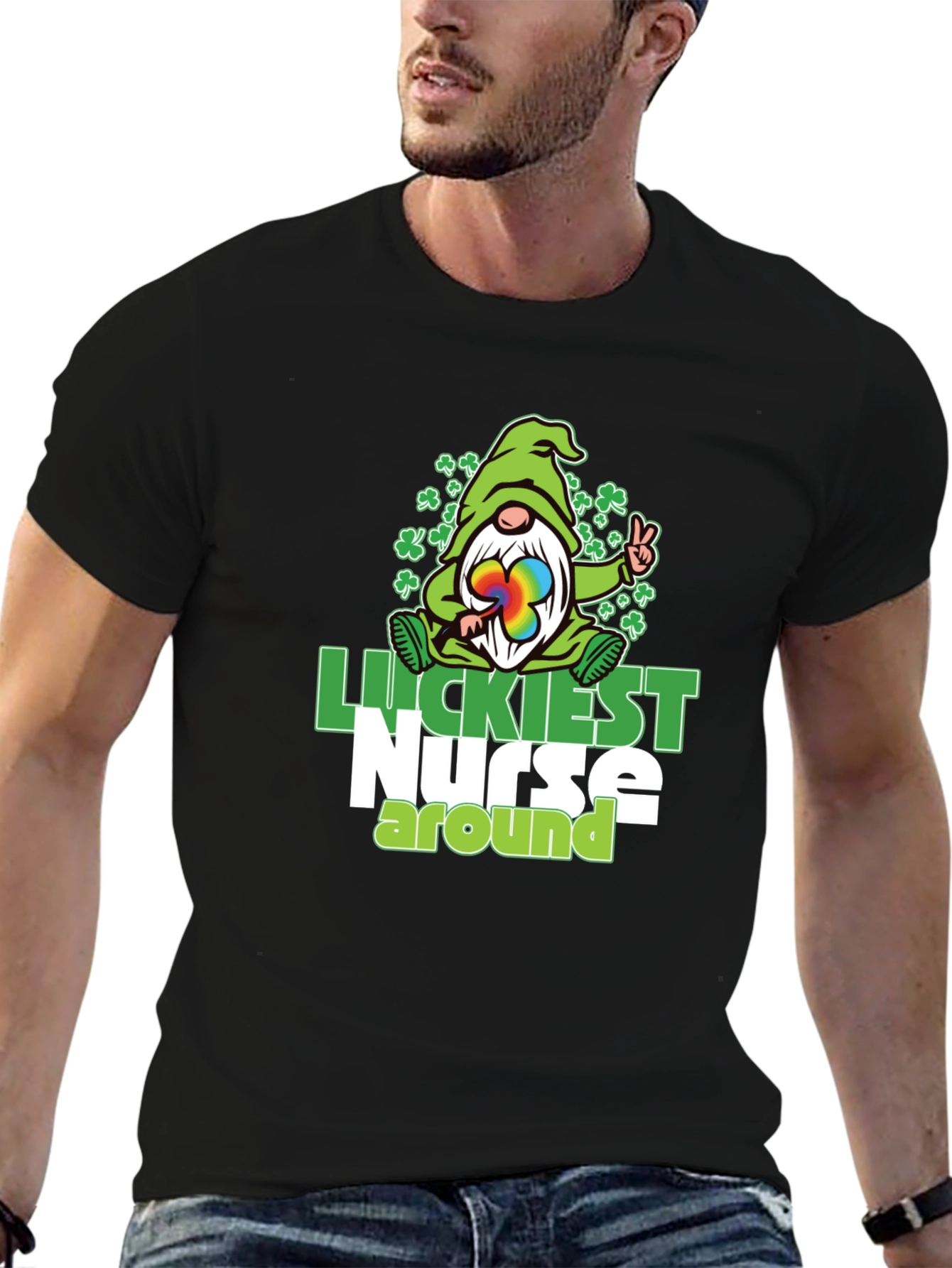 Luckiest Nurse Around T-Shirt St. Patricks Day