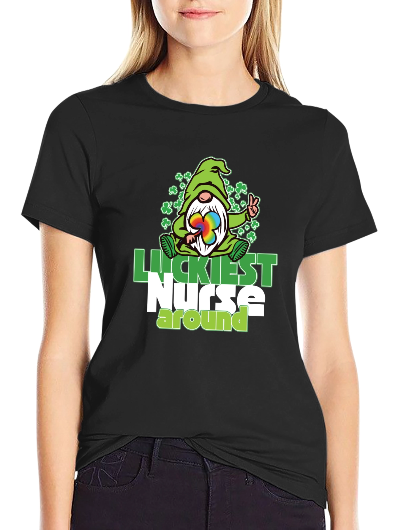Luckiest Nurse Around T-Shirt St. Patricks Day