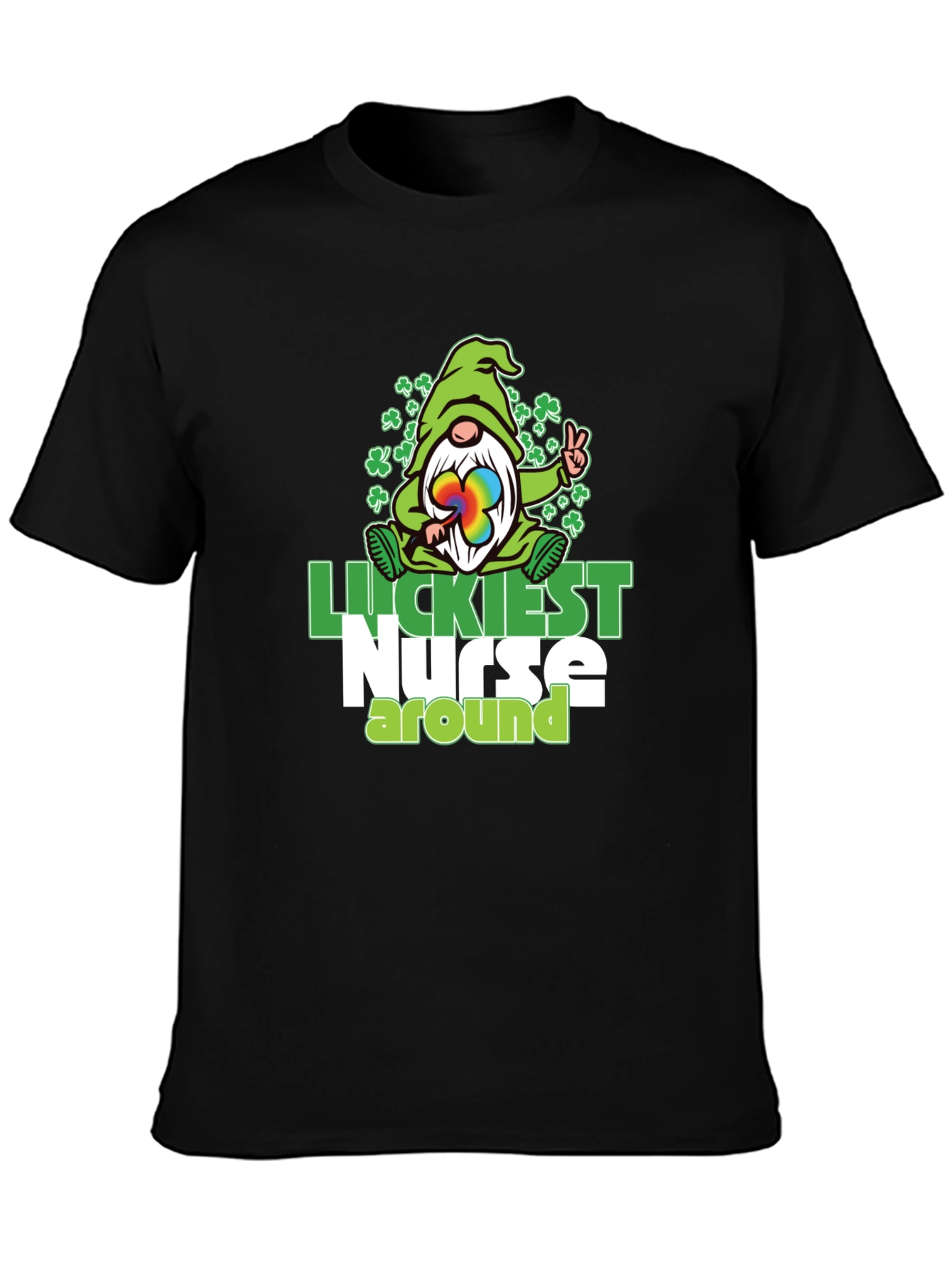 Luckiest Nurse Around T-Shirt St. Patricks Day