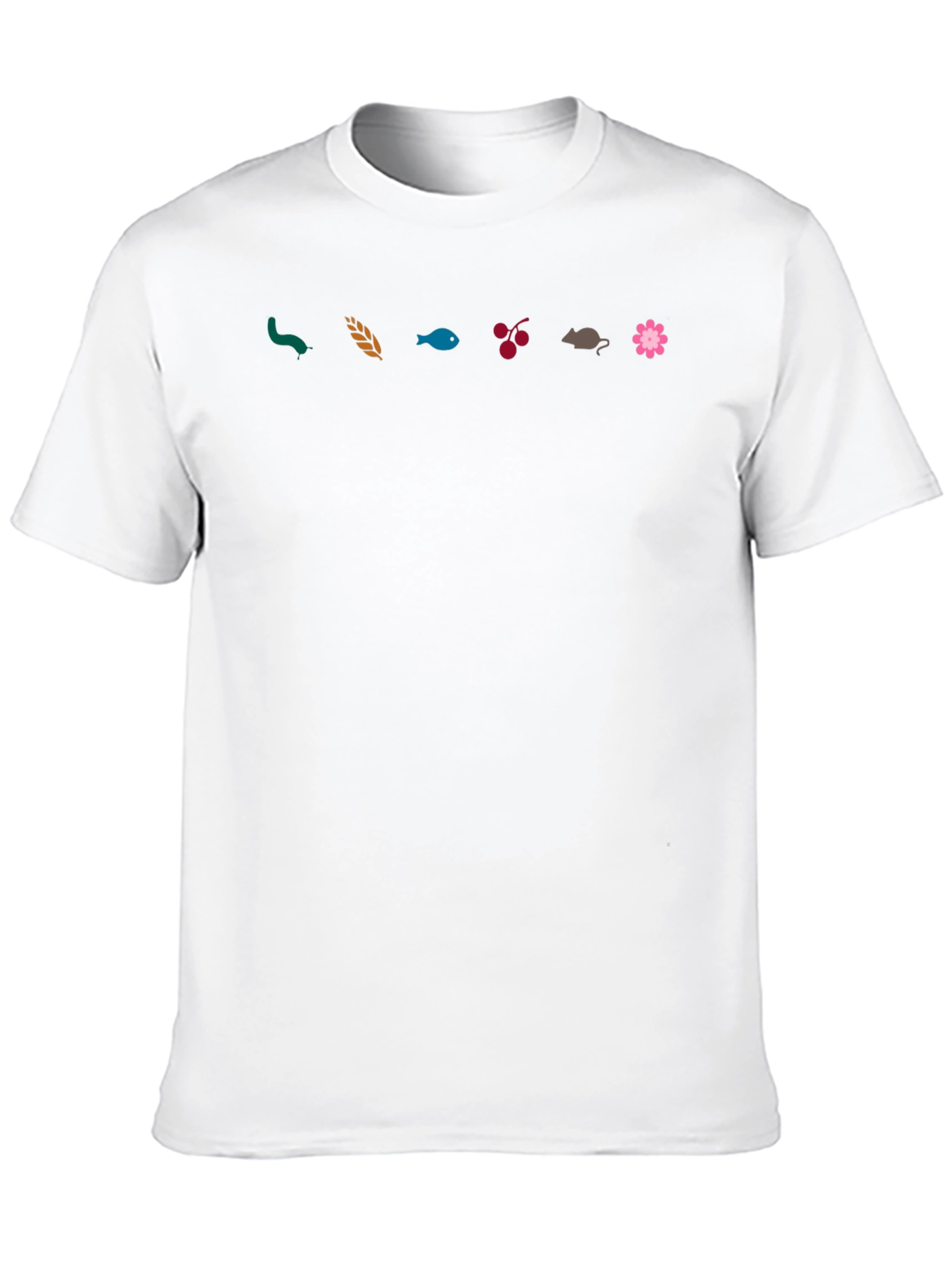 Nature-Themed Graphic T-Shirt - Black