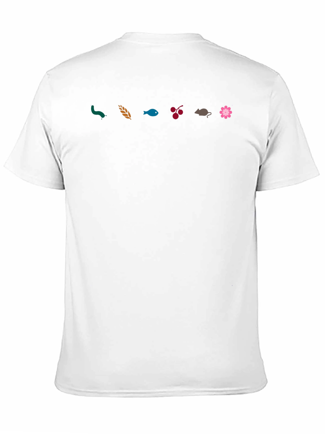 Nature-Themed Graphic T-Shirt - Black