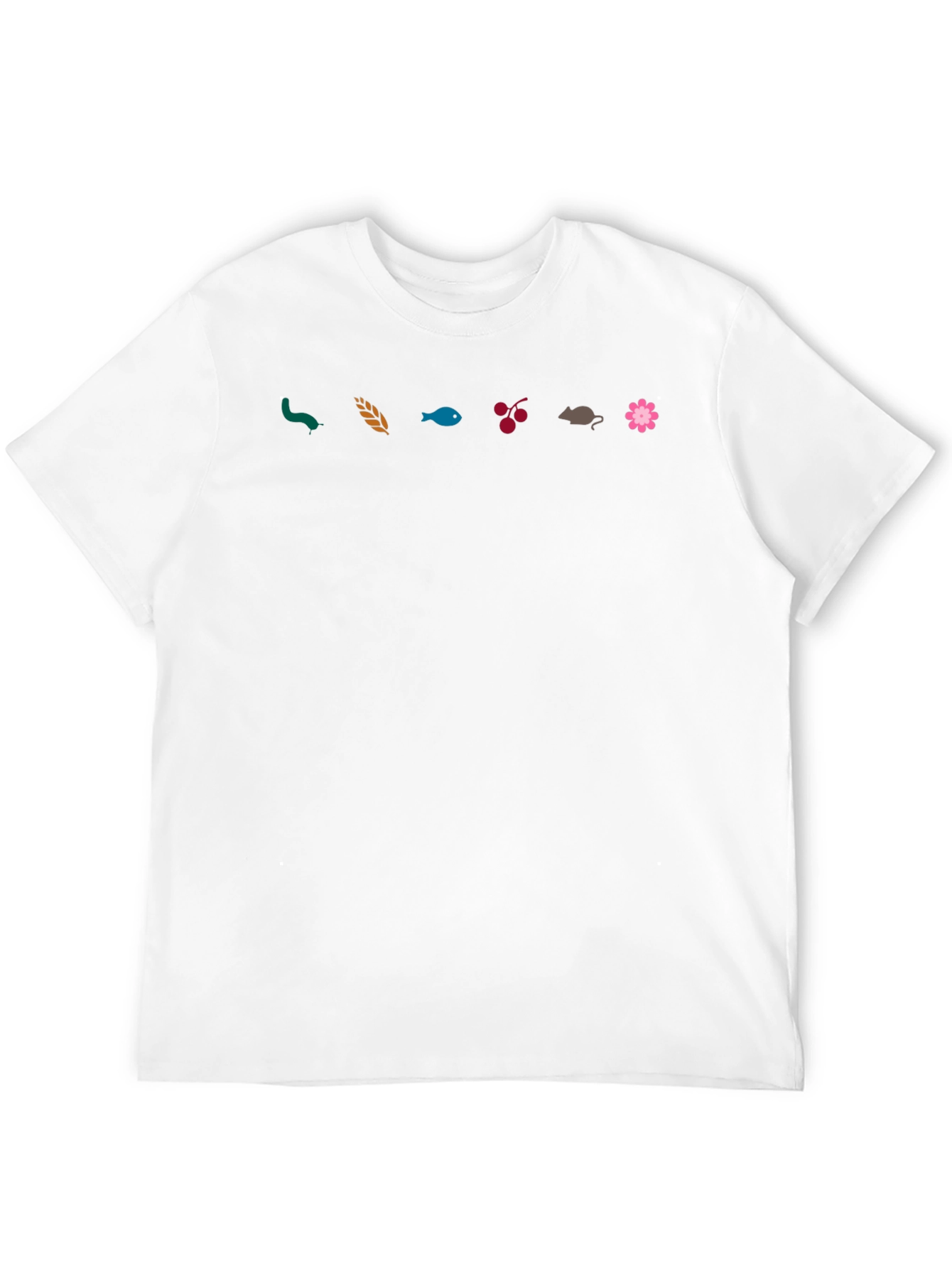 Nature-Themed Graphic T-Shirt - Black