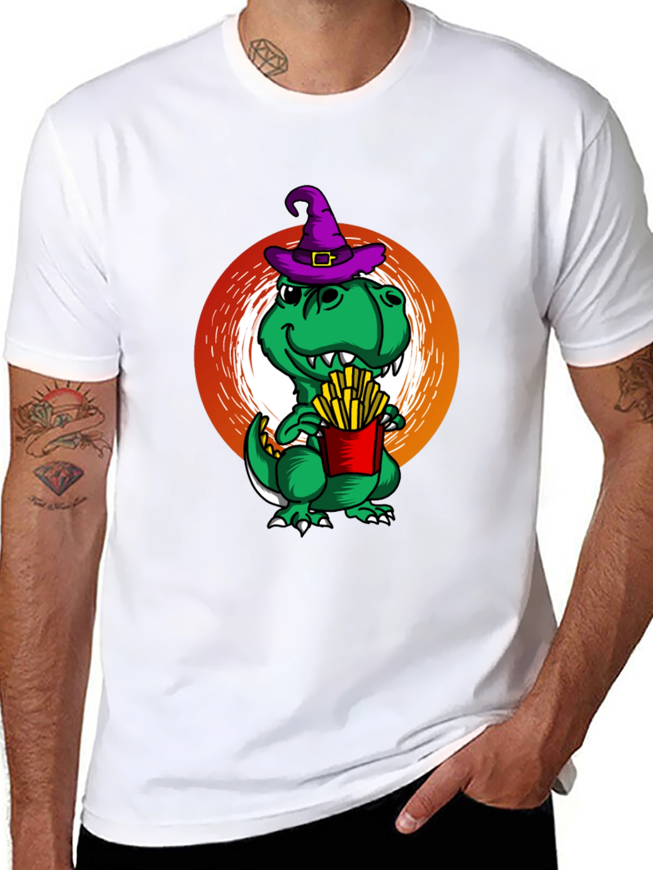 Dino Witch French Fry T-Shirt