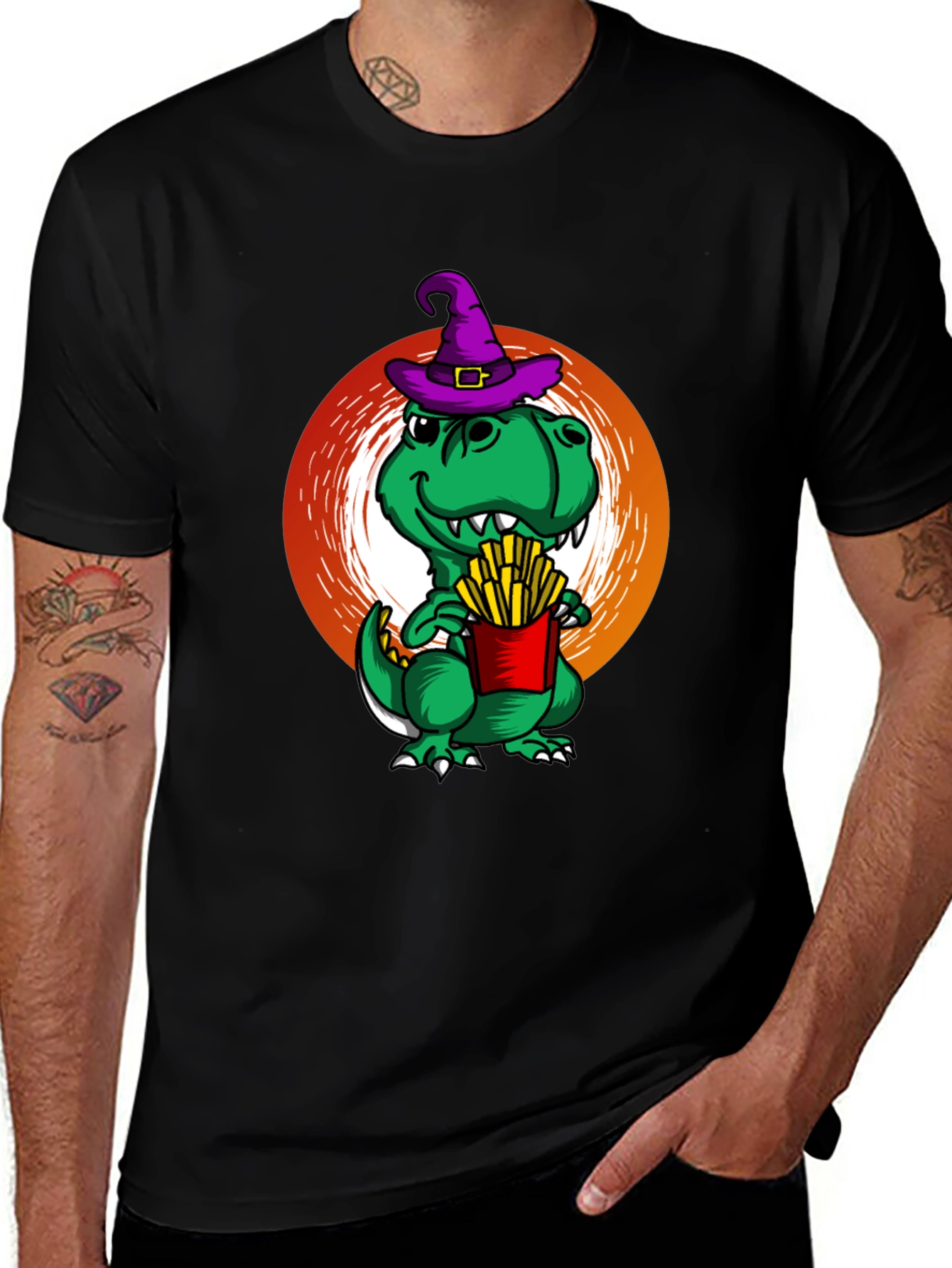 Dino Witch French Fry T-Shirt