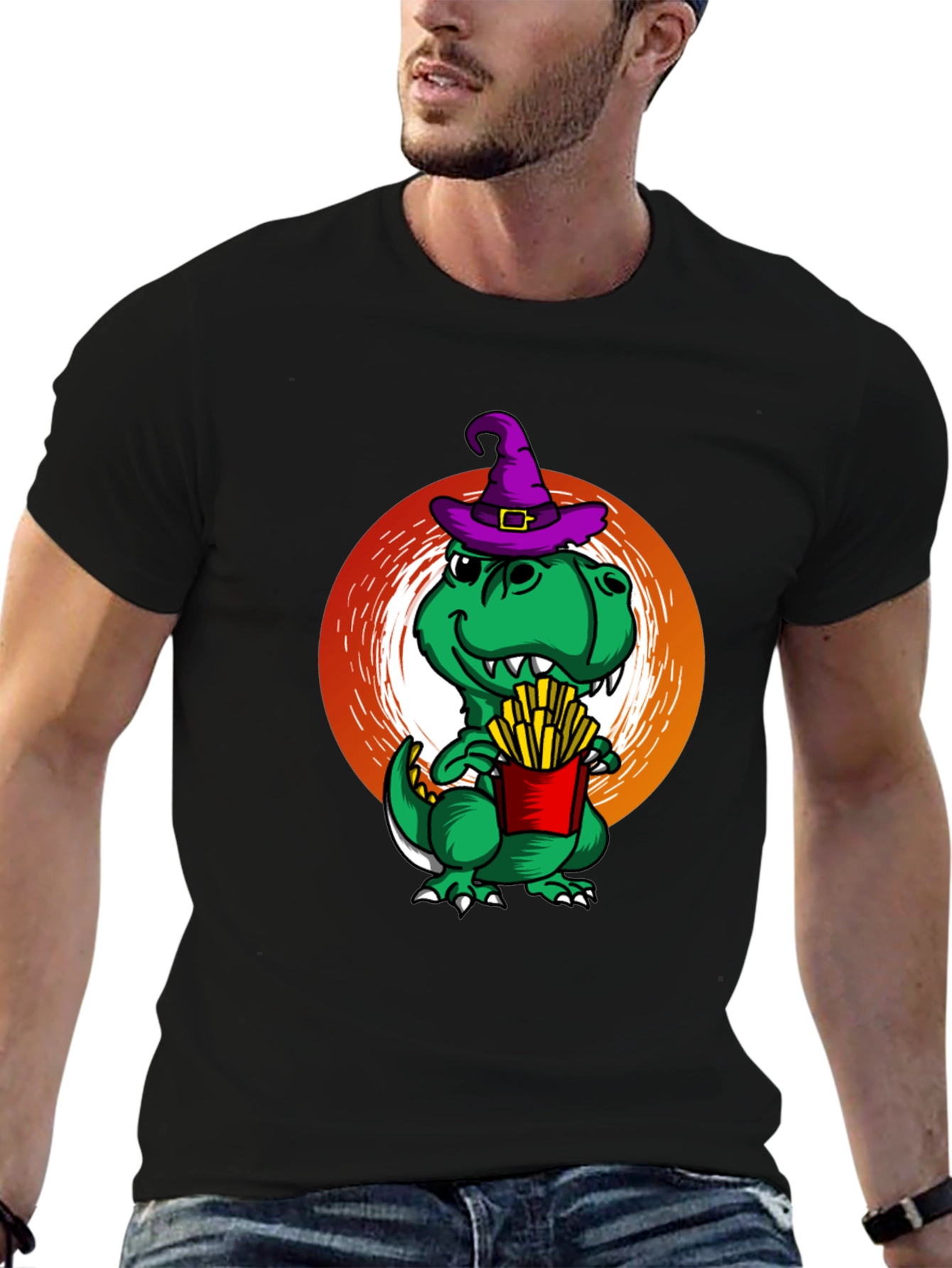 Dino Witch French Fry T-Shirt