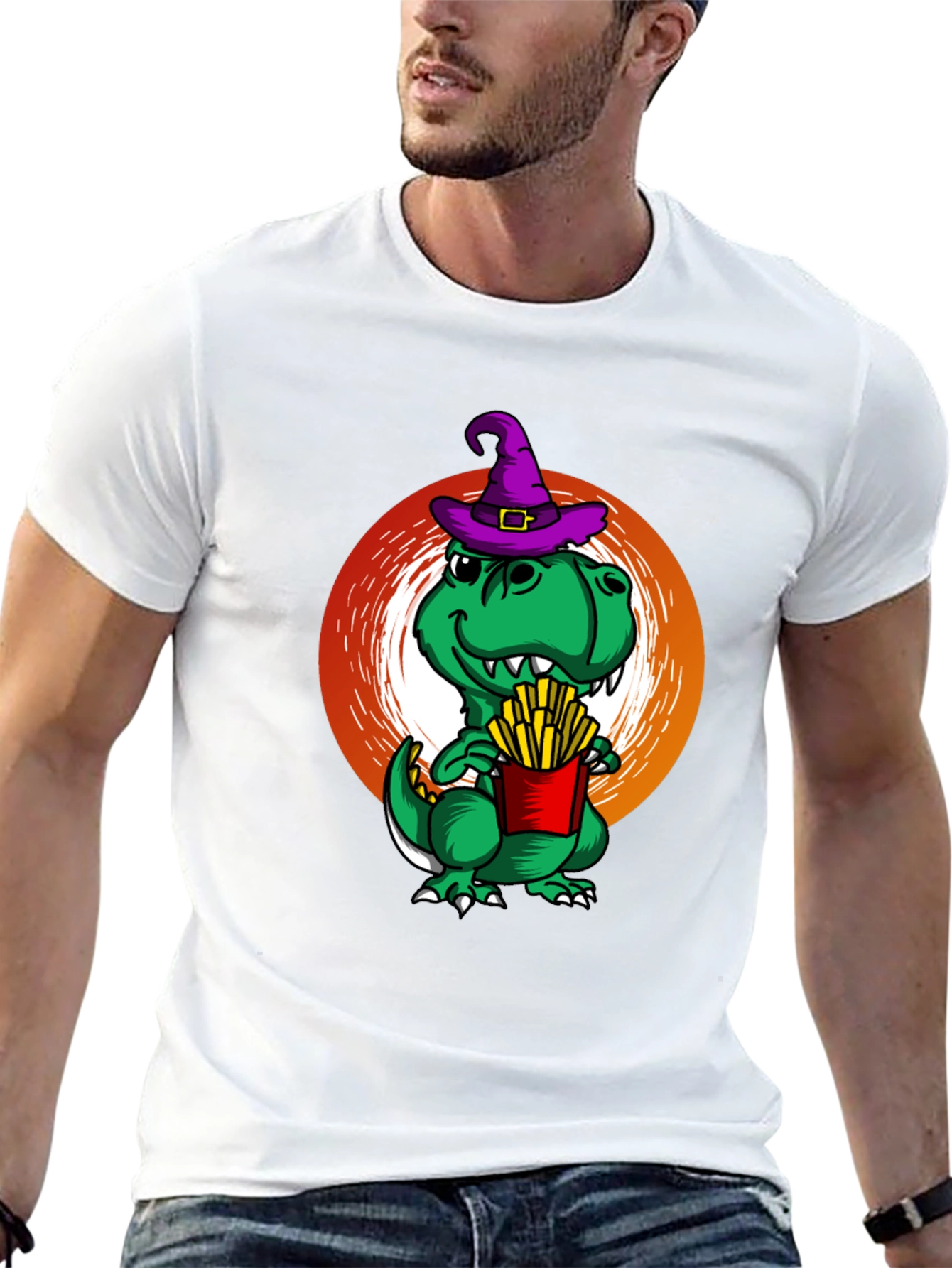 Dino Witch French Fry T-Shirt