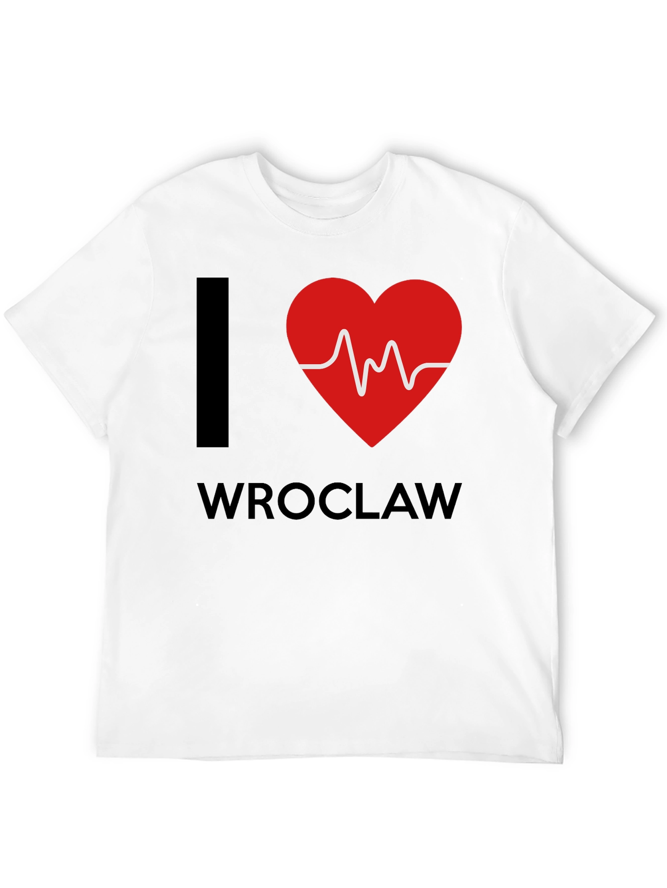 I Love Wroclaw Heartbeat T-Shirt