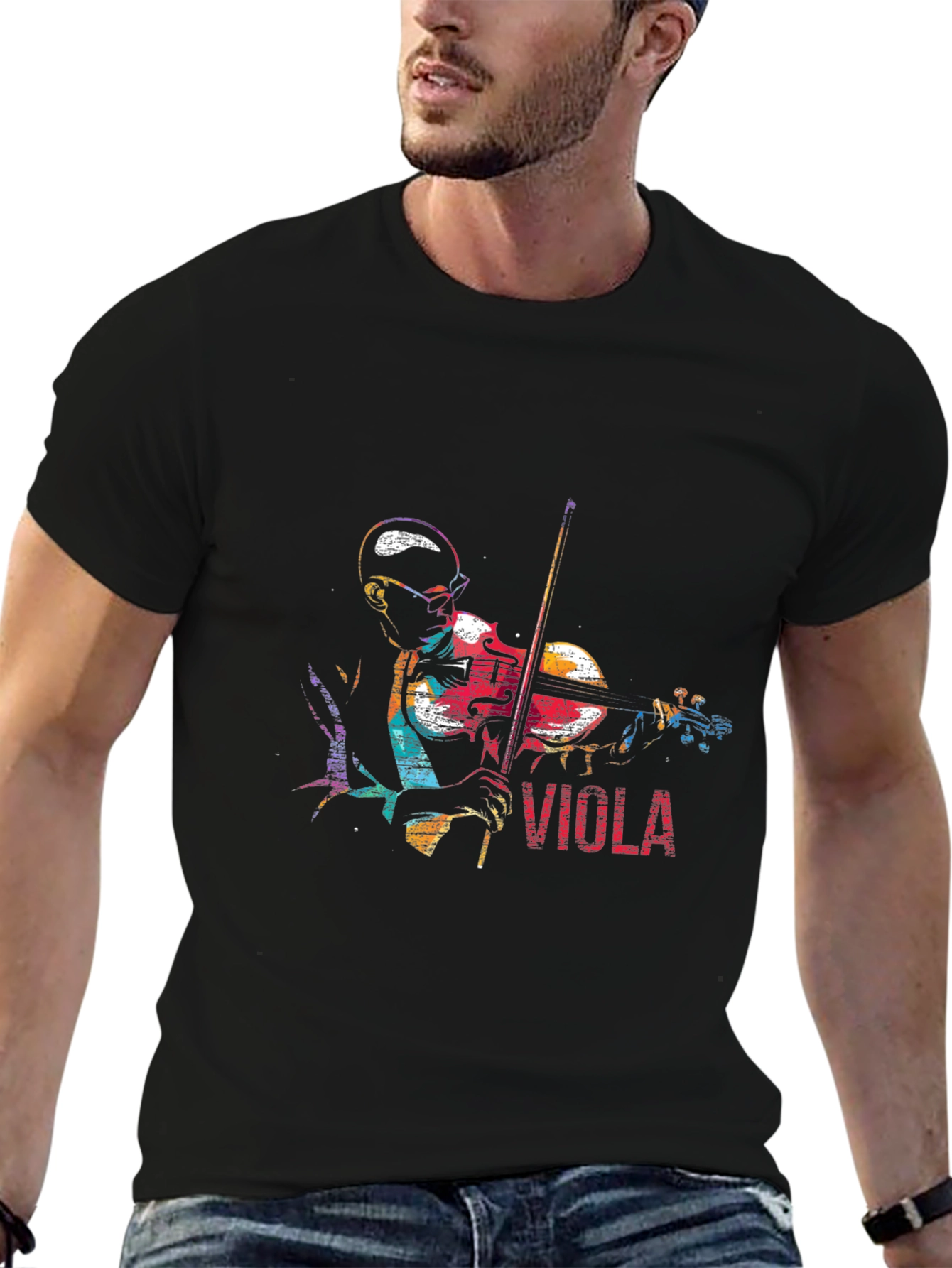 Viola Player Graphic T-Shirt - Stylish Music Tee