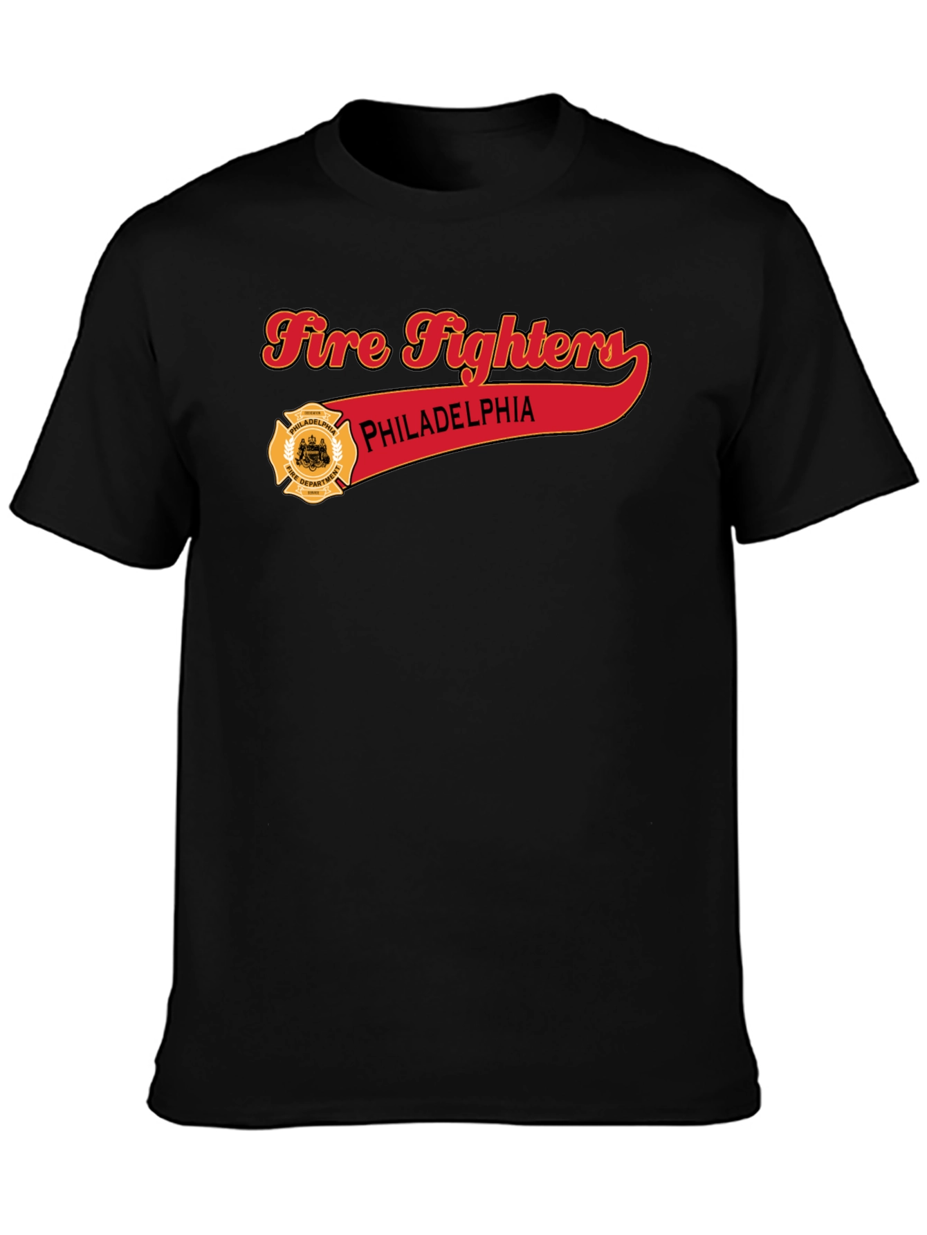 Philadelphia Firefighters Black T-Shirt