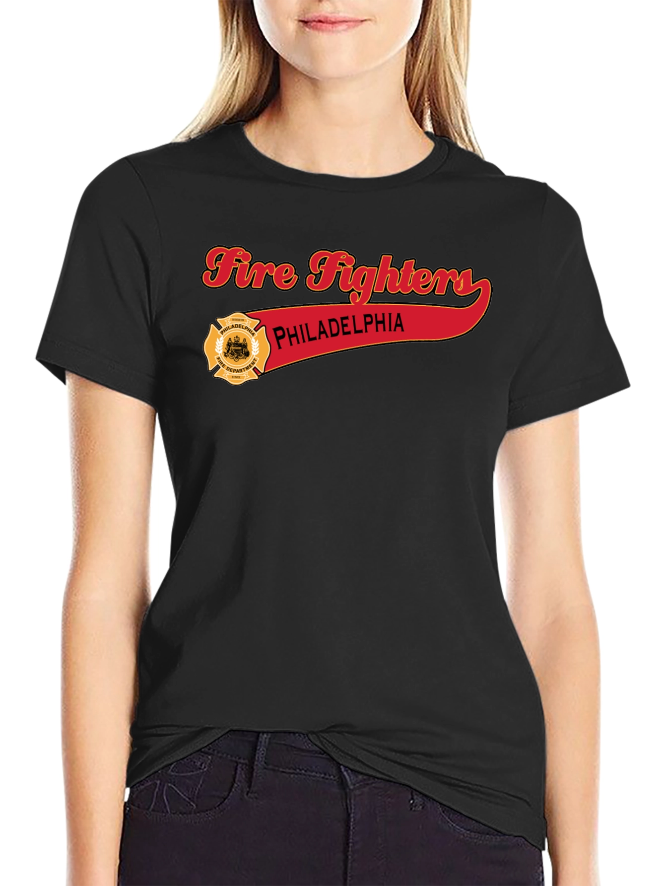 Philadelphia Firefighters Black T-Shirt