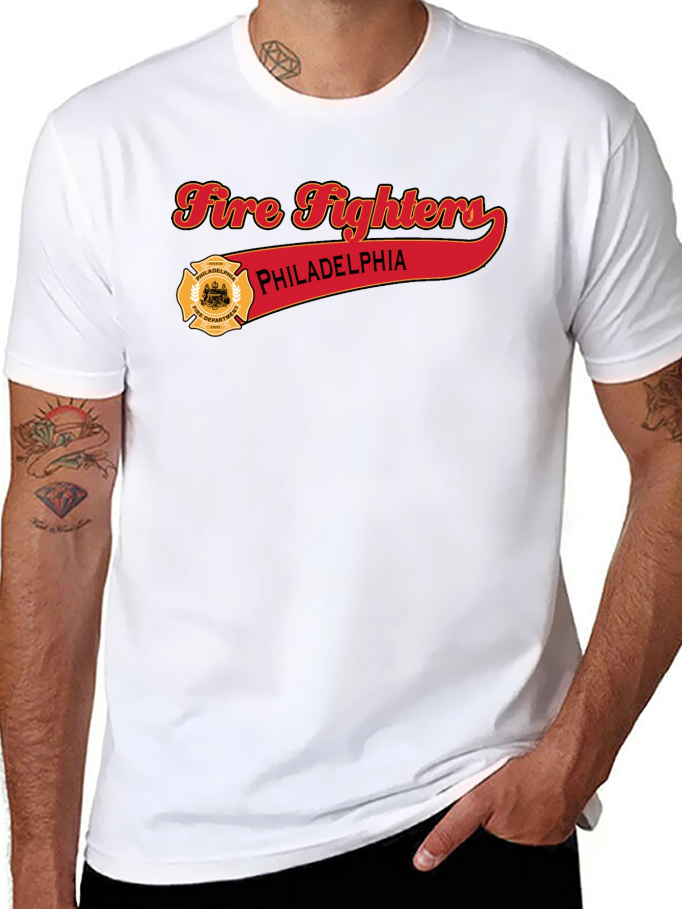 Philadelphia Firefighters Black T-Shirt