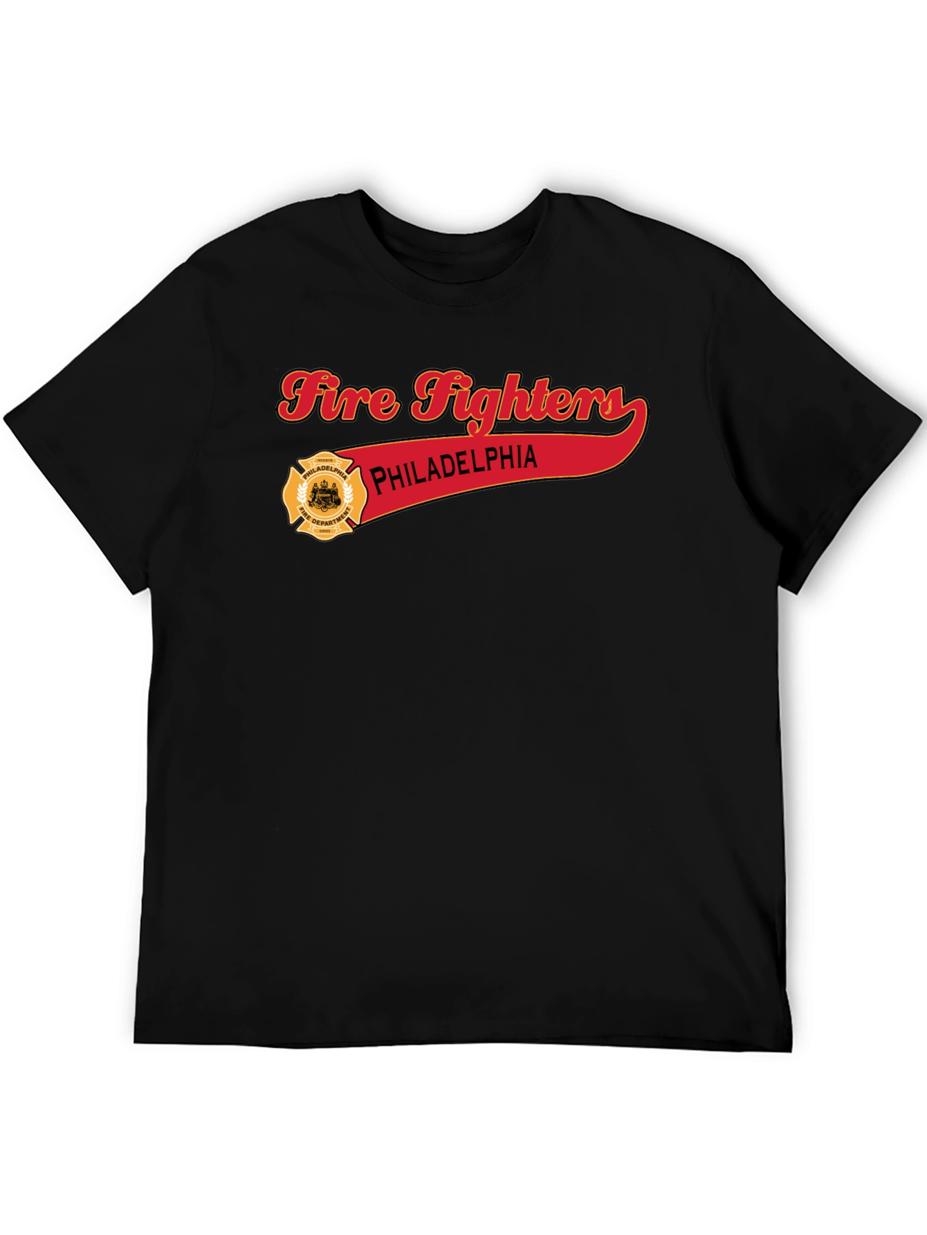 Philadelphia Firefighters Black T-Shirt