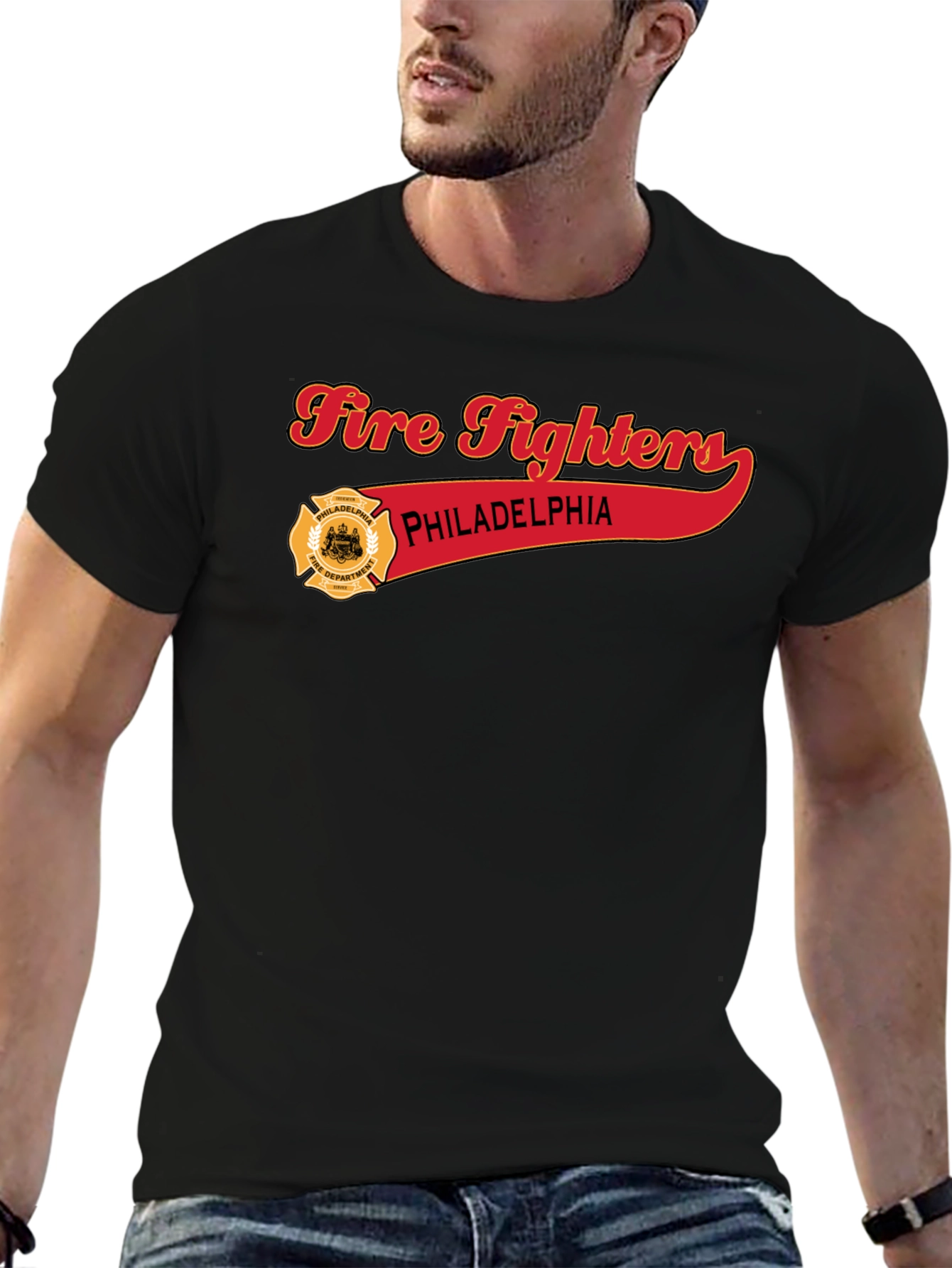Philadelphia Firefighters Black T-Shirt