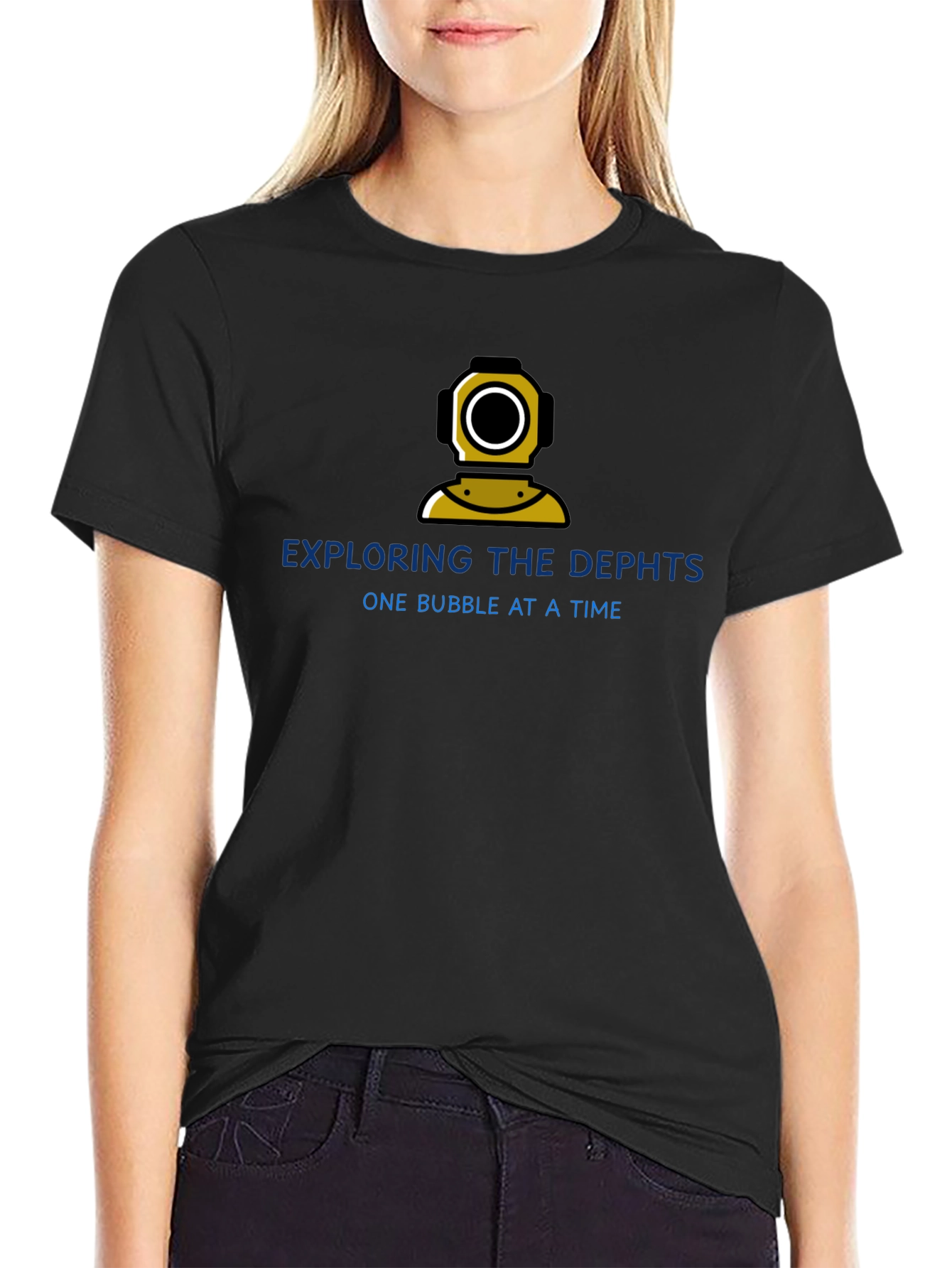 Diving Helmet Graphic Tee - Explore the Depths