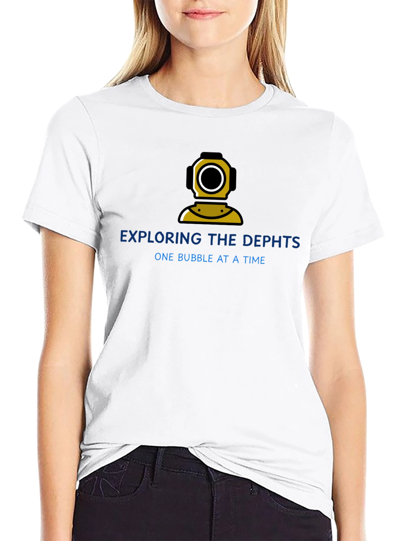 Diving Helmet Graphic Tee - Explore the Depths
