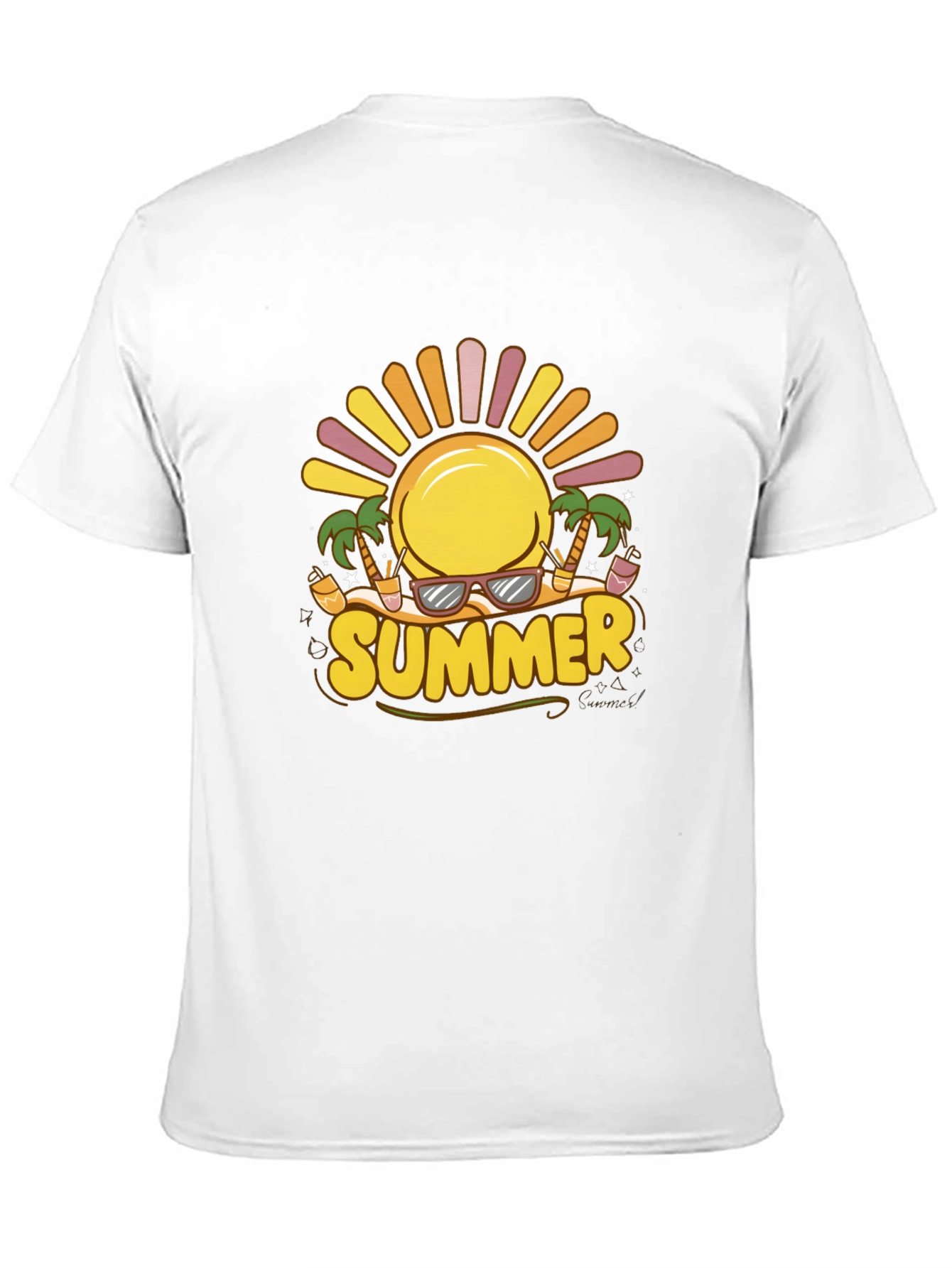 Summer Vibes Graphic Tee - Black