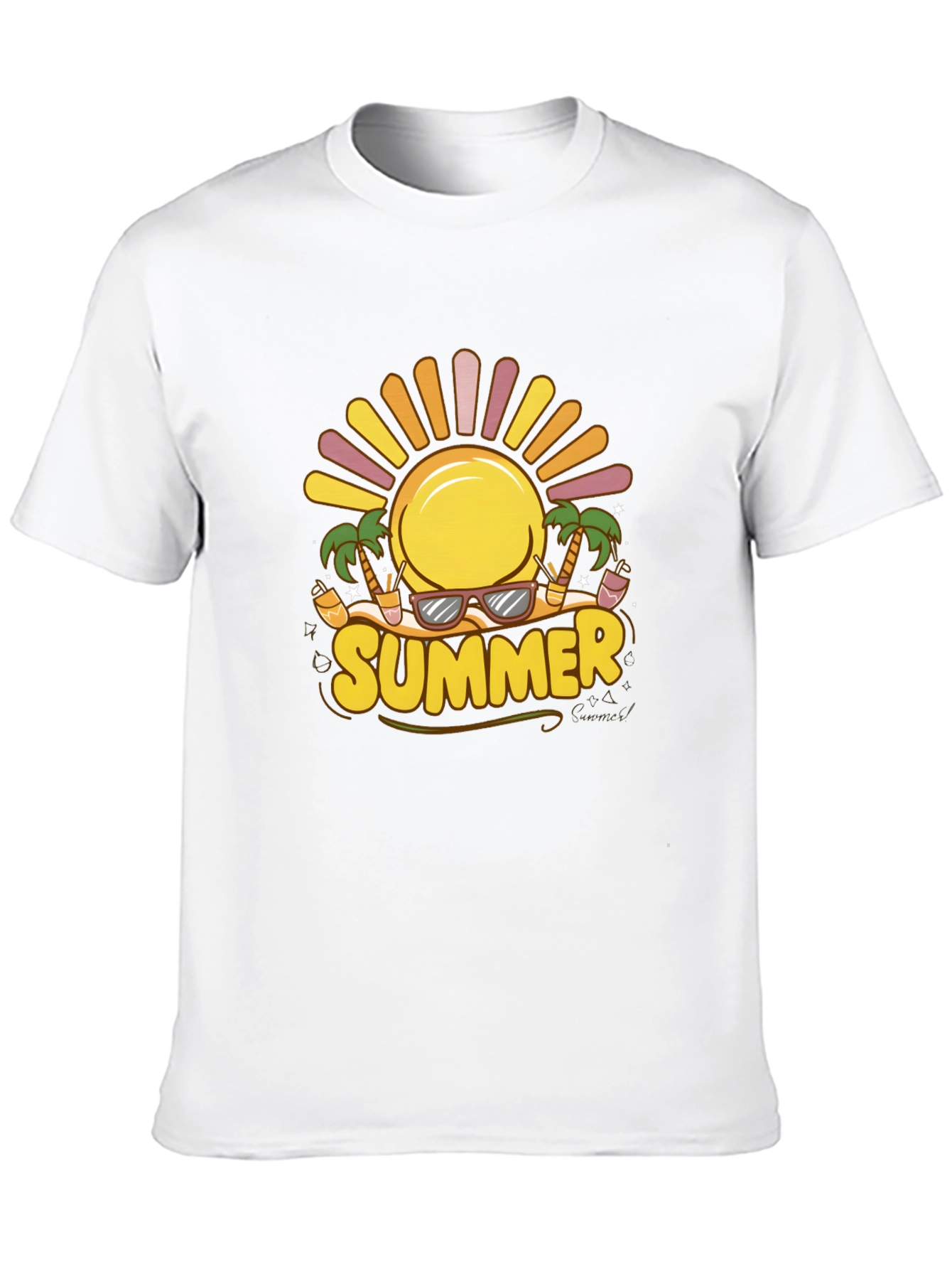 Summer Vibes Graphic Tee - Black