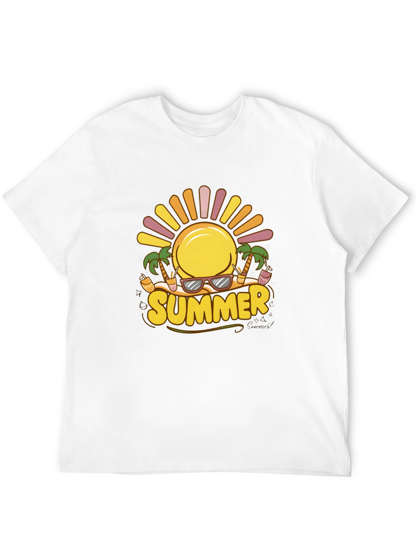 Summer Vibes Graphic Tee - Black