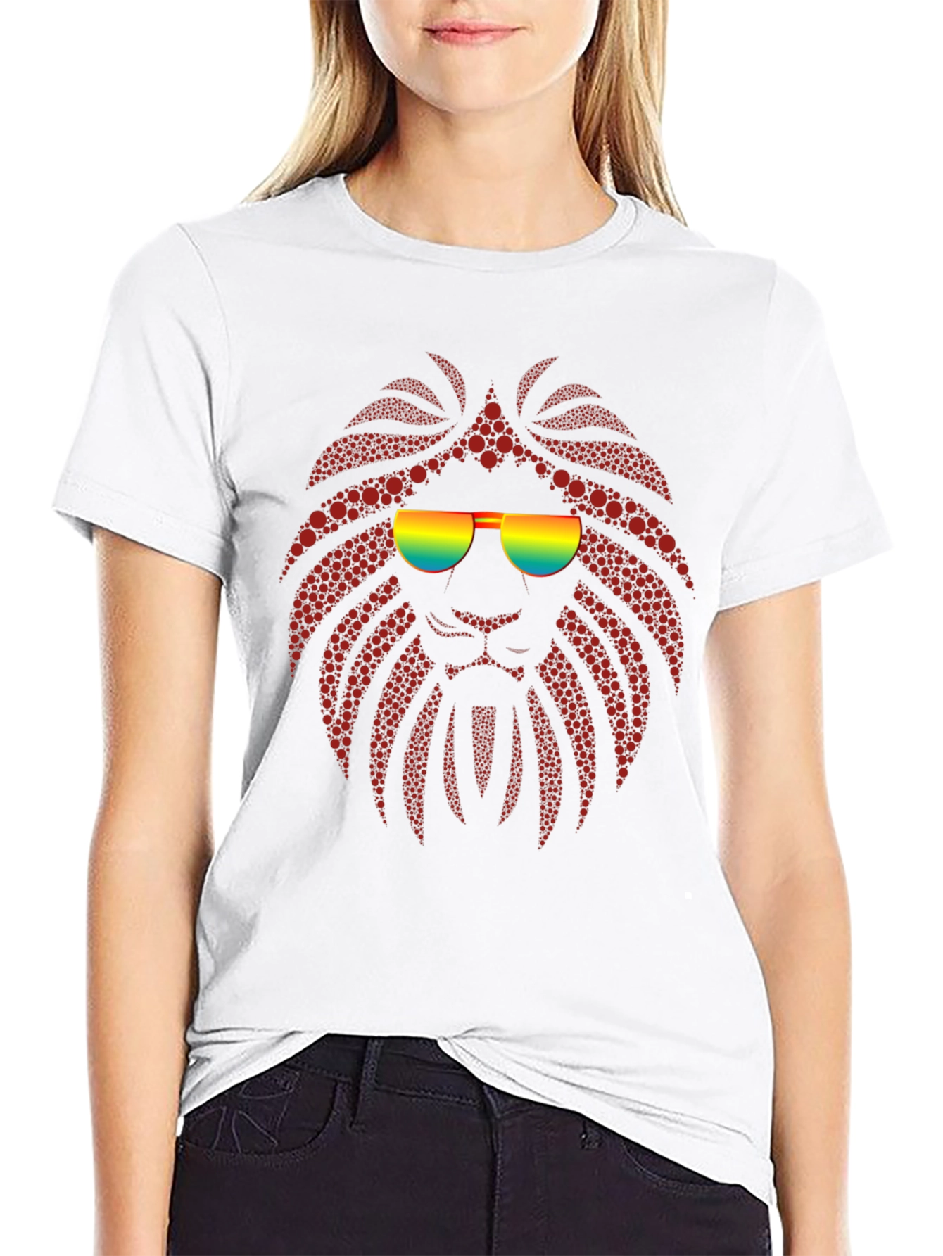 Cool Lion Graphic T-Shirt - Black