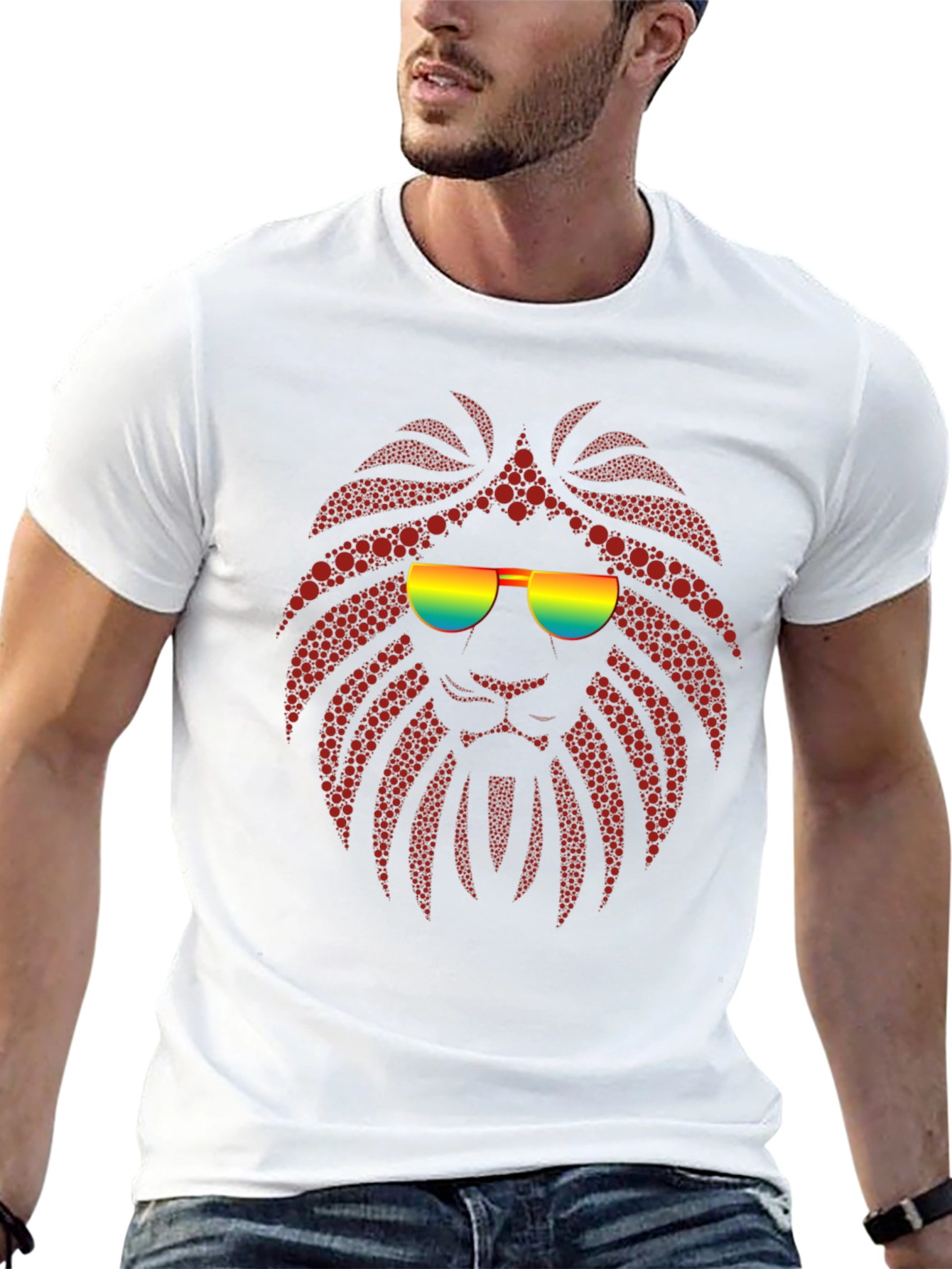 Cool Lion Graphic T-Shirt - Black