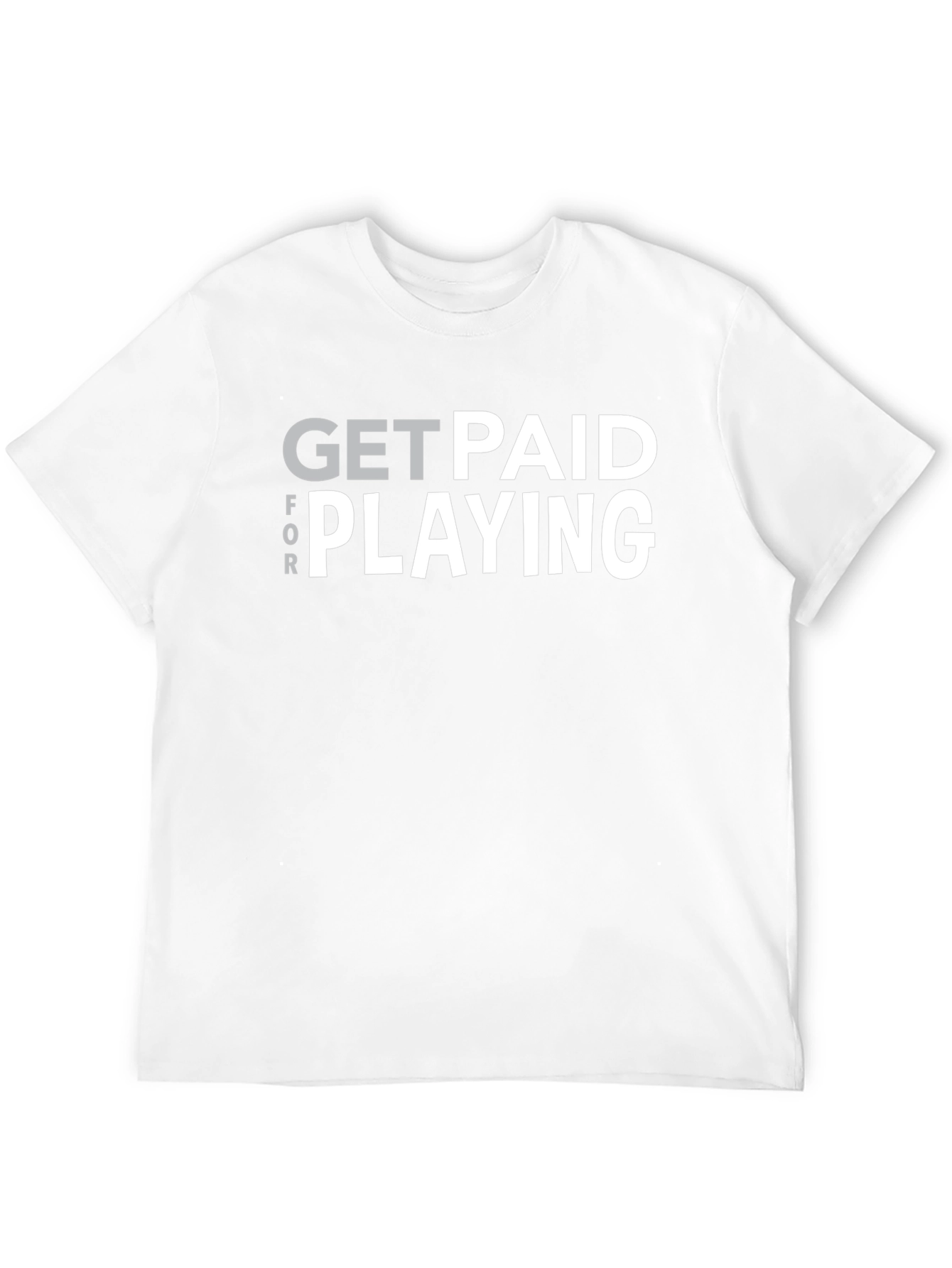 Get Paid For Playing Black Graphic Tee