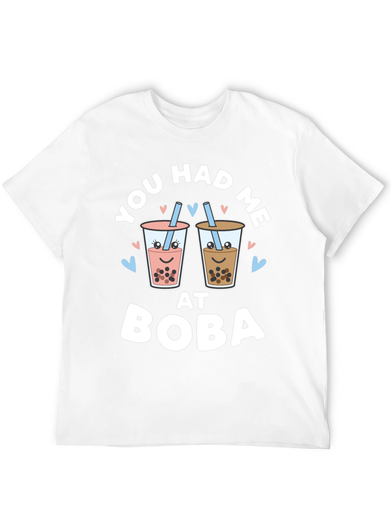 You Had Me At Boba Black Graphic Tee
