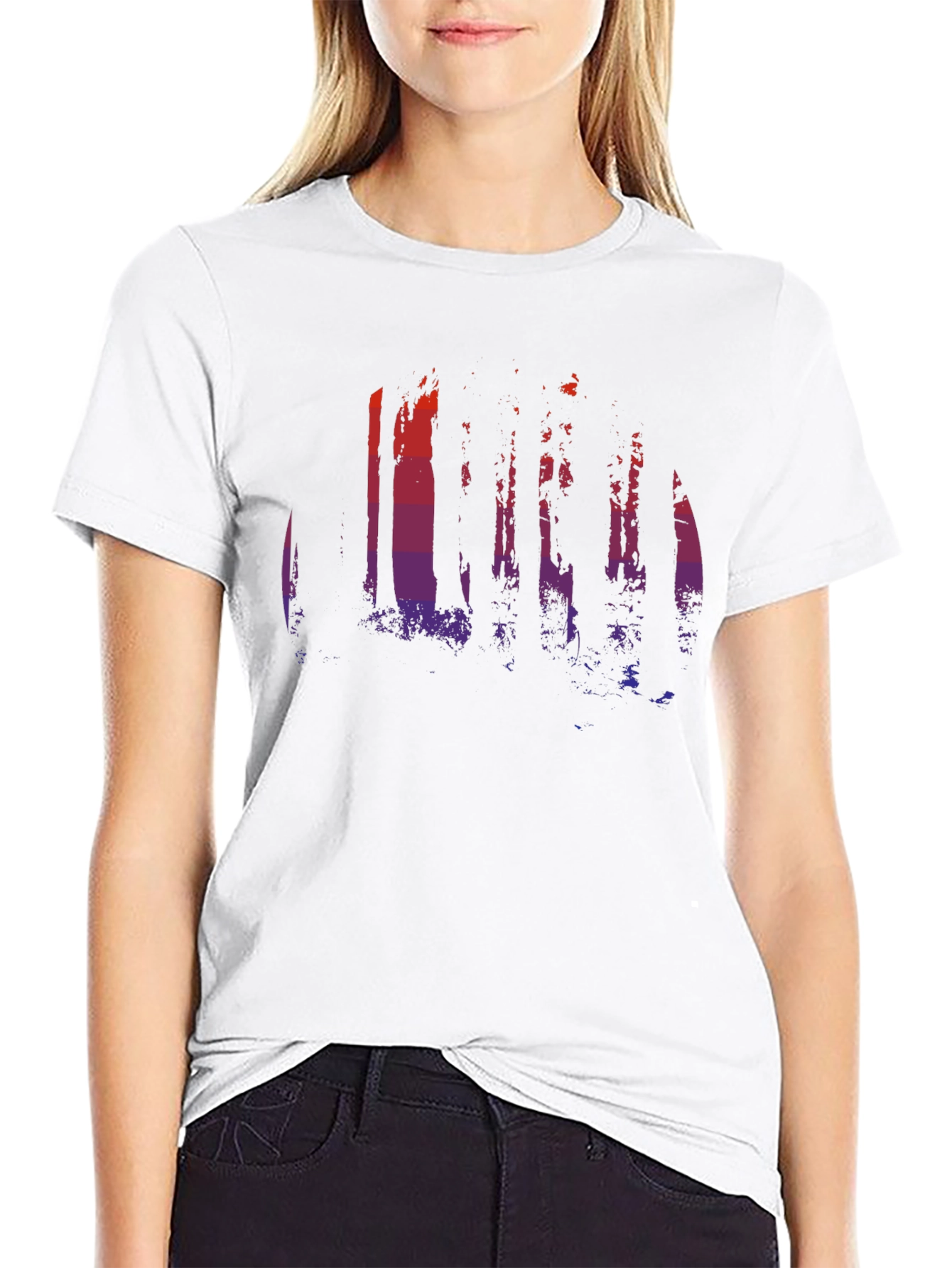 Sunset Forest Graphic Tee - Black