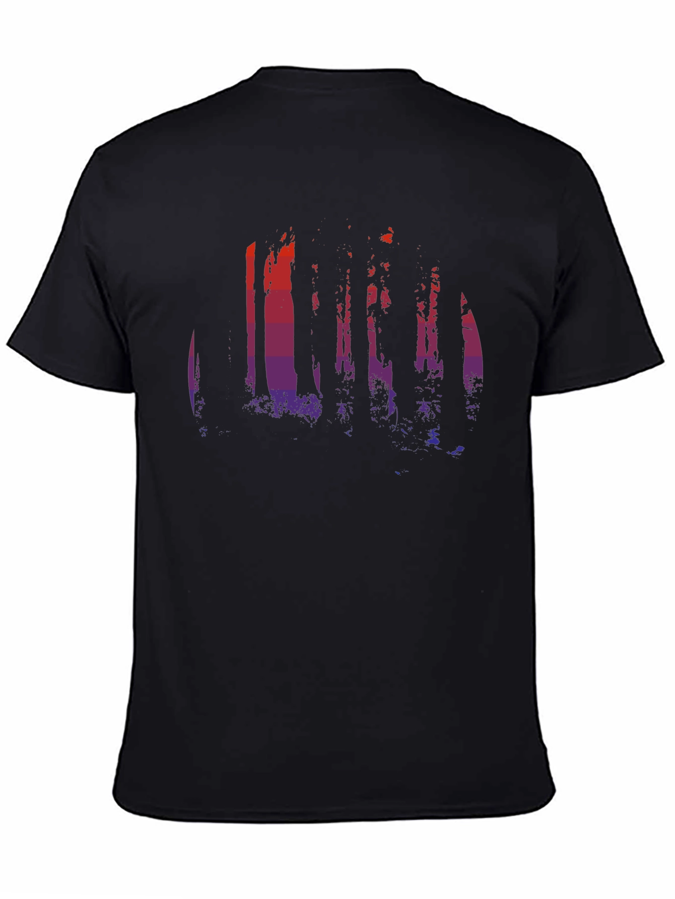 Sunset Forest Graphic Tee - Black