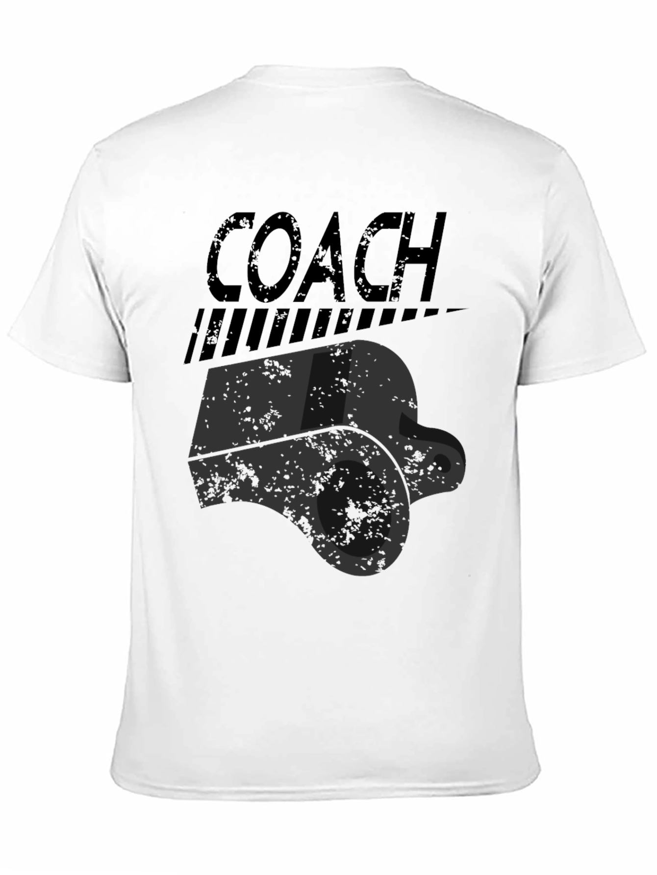 Coach Whistle Graphic T-Shirt - Sports Fan Apparel