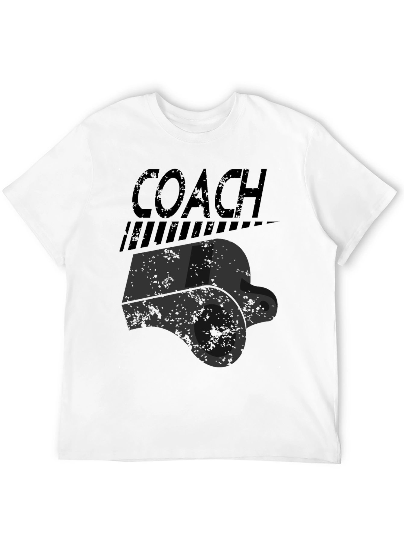 Coach Whistle Graphic T-Shirt - Sports Fan Apparel