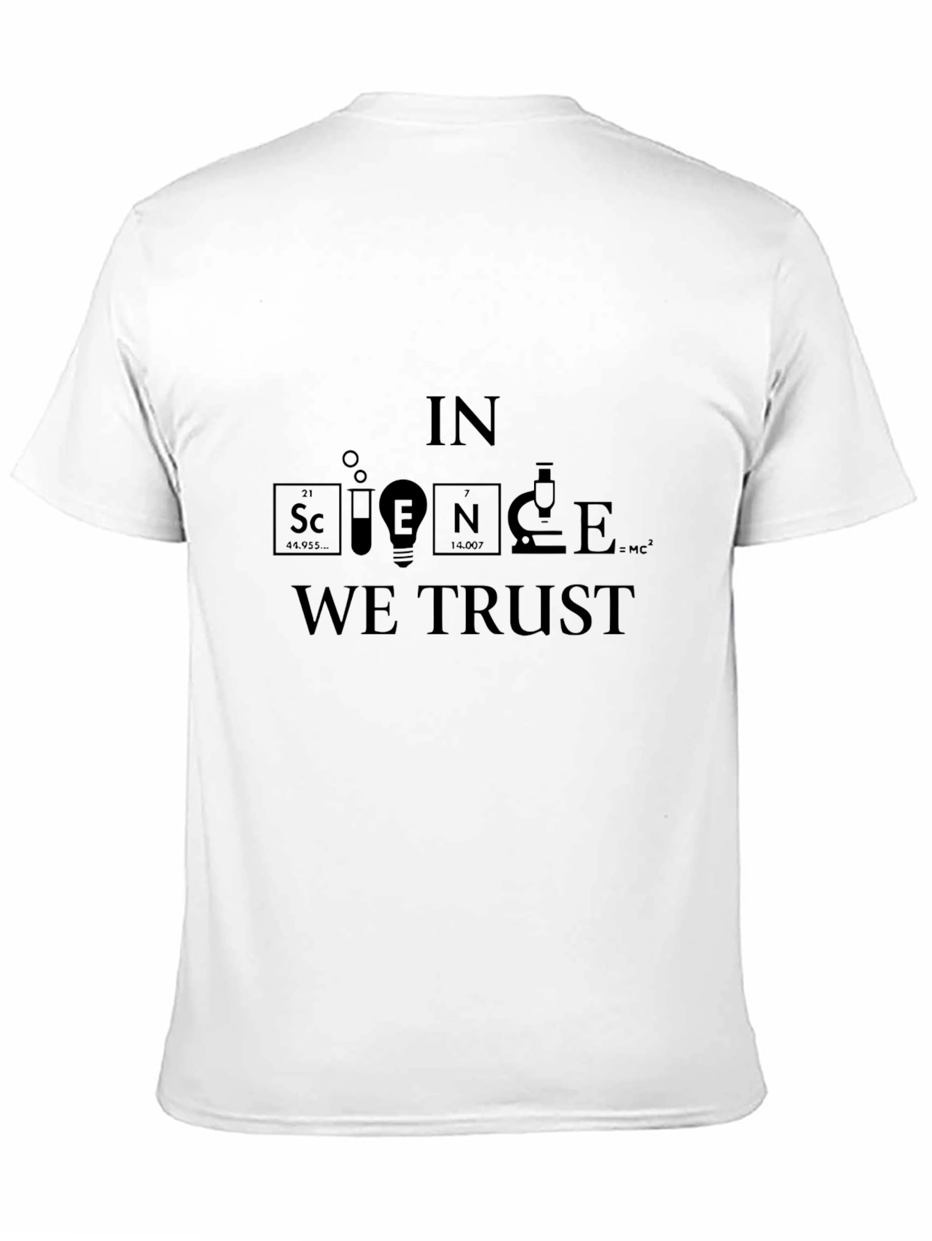 In Science We Trust Graphic Print T-Shirt