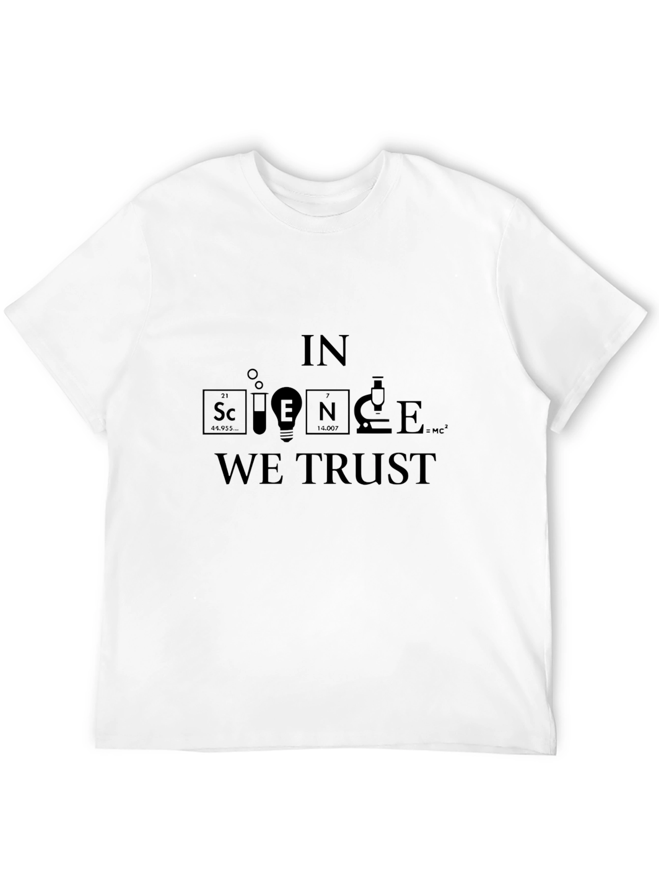 In Science We Trust Graphic Print T-Shirt